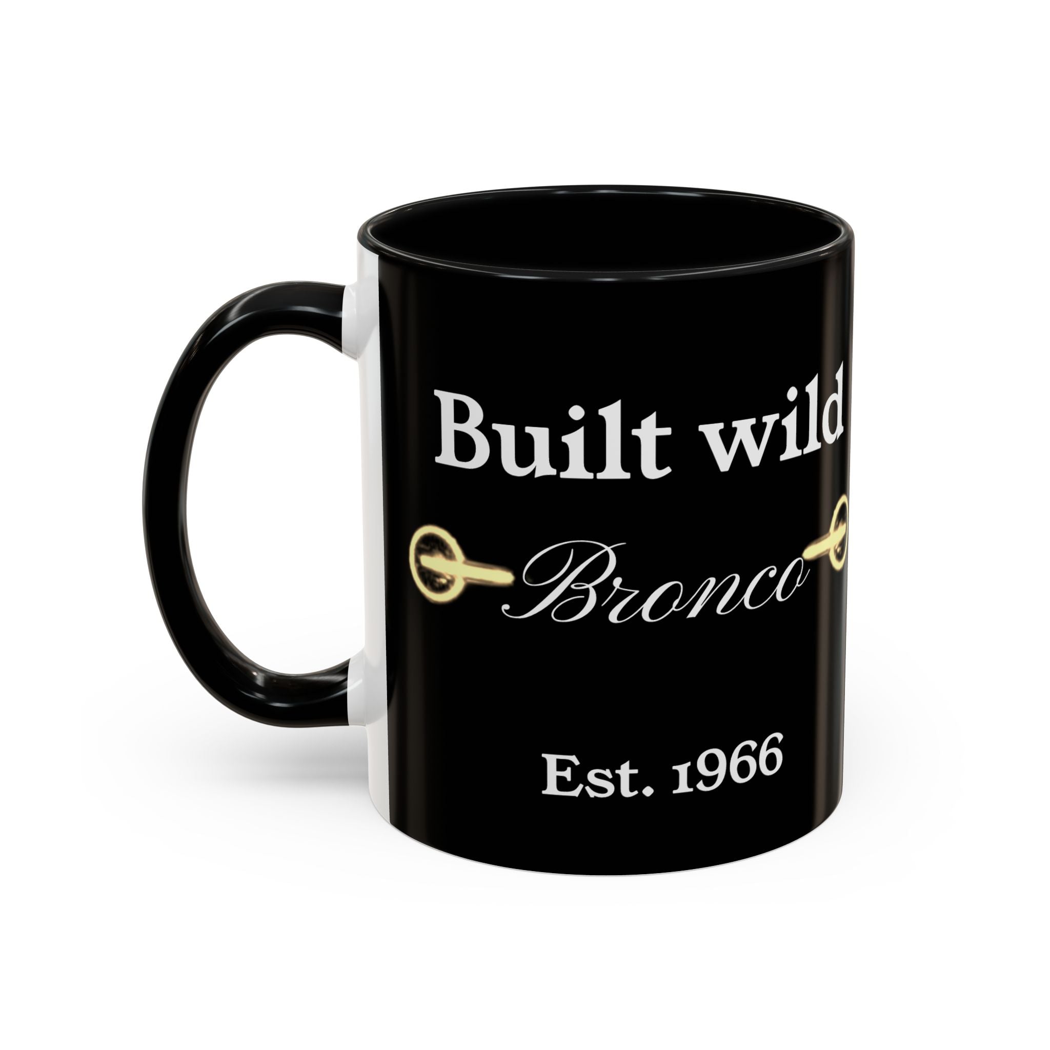 Bronco Life Coffee Mug – Built Wild Est. 1966 Ford Bronco Accent Mug (11oz / 15oz)