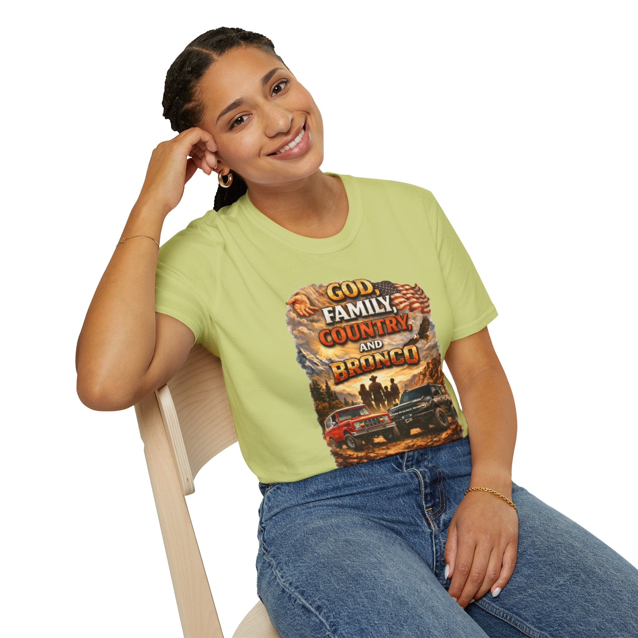 God, Family, Country & Ford Bronco Tee – Bronco Heritage & Adventure Lifestyle Shirt