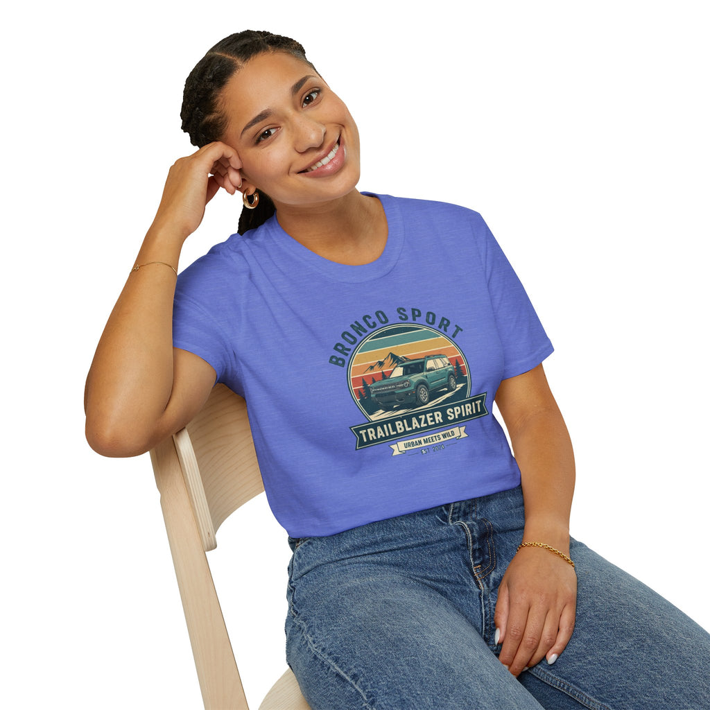 "Urban Meets Wild" Bronco Sport Women's T-Shirt | Trailblazer Spirit Softstyle Tee