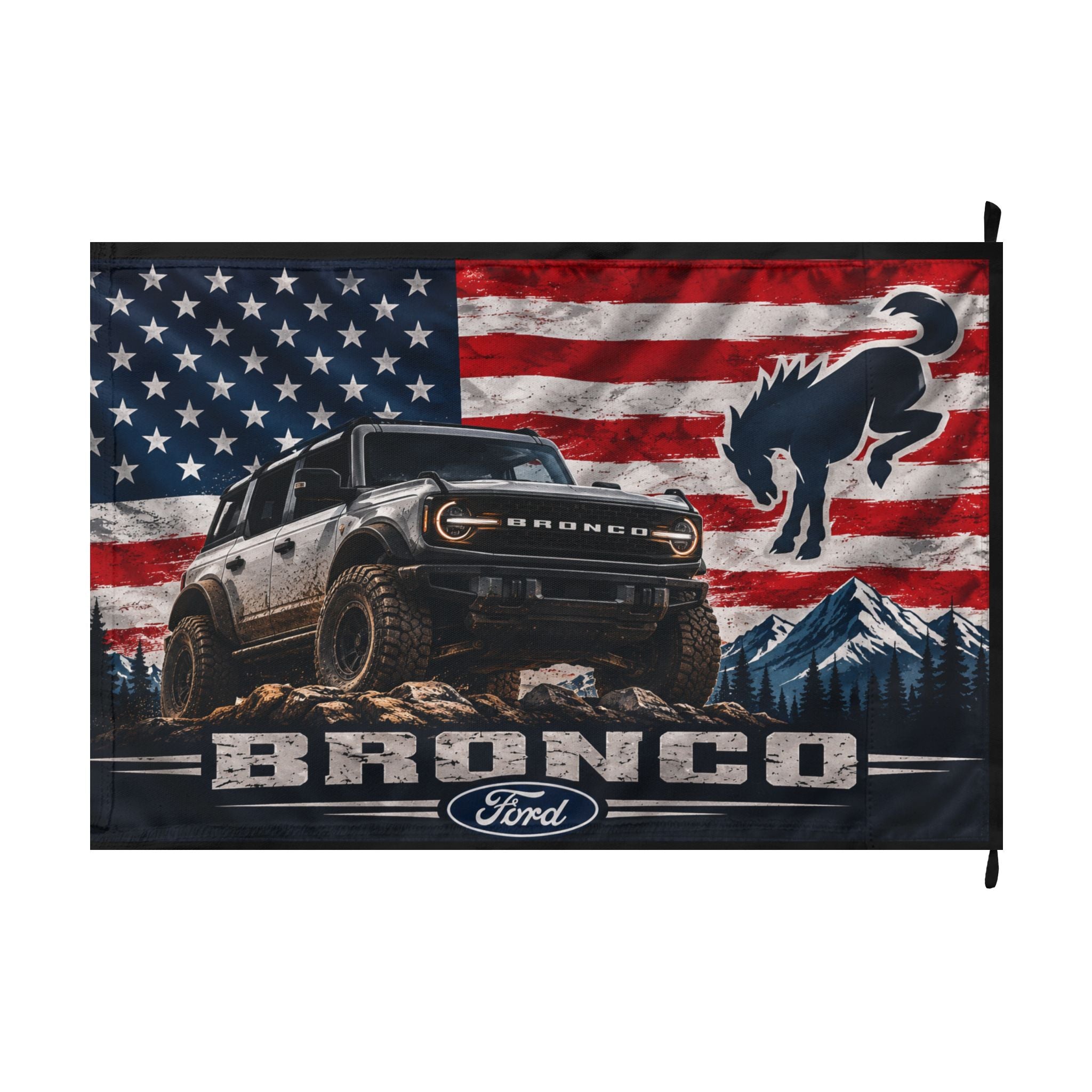 Built for the Wild Double-Sided Flag | Adventure-Ready Off-Road Decor
