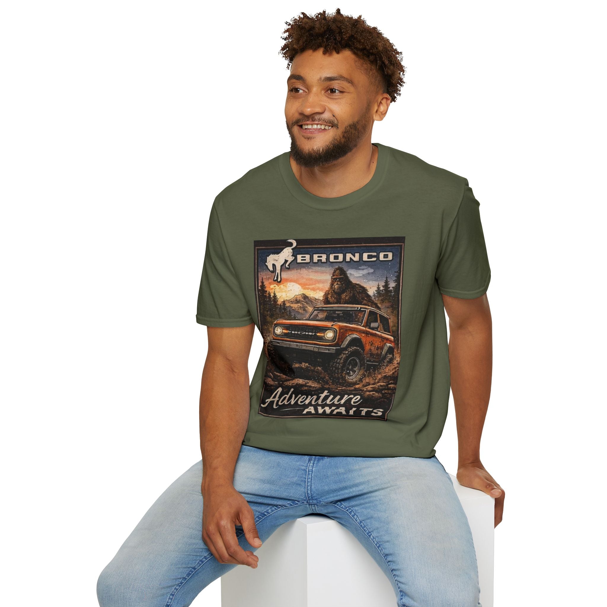 Bronco Adventure Awaits T-Shirt – Built Wild, 6G Approved