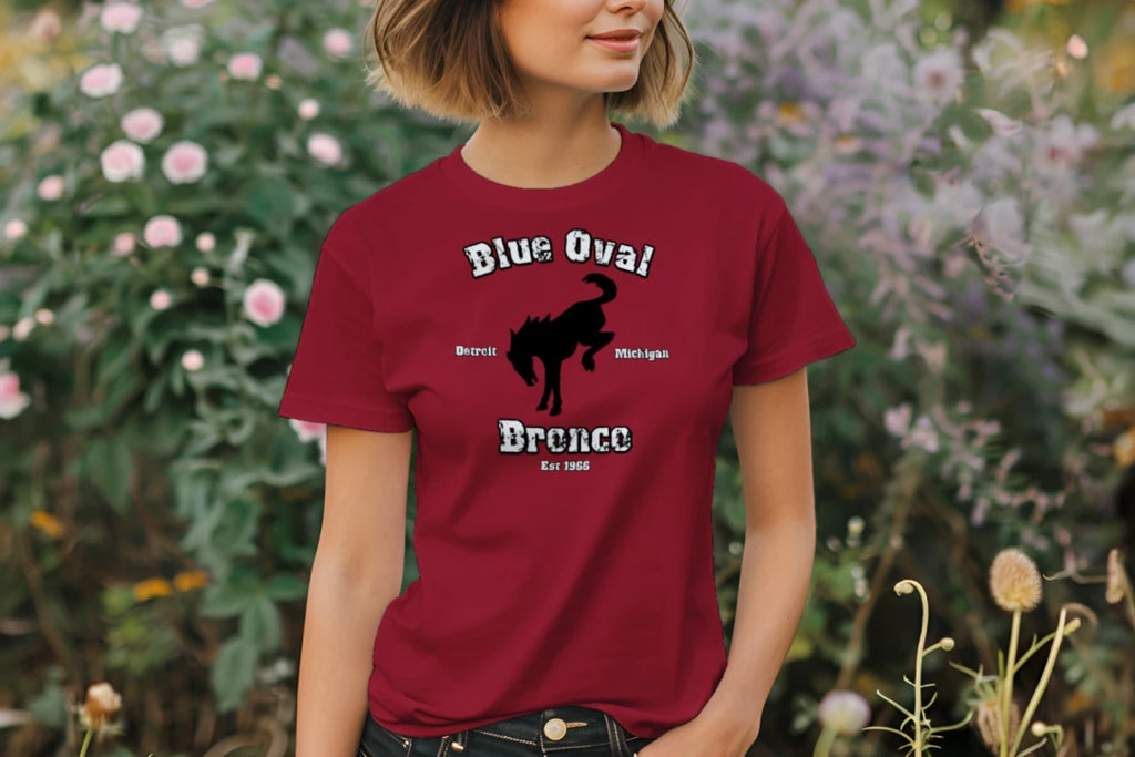 “Blue Oval Legacy” Bronco Performance Tee – Est. 1966 Detroit Edition wicking tee