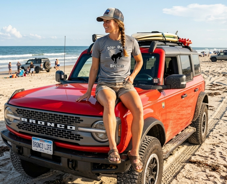 “Blue Oval Legacy” Bronco Performance Tee – Est. 1966 Detroit Edition
