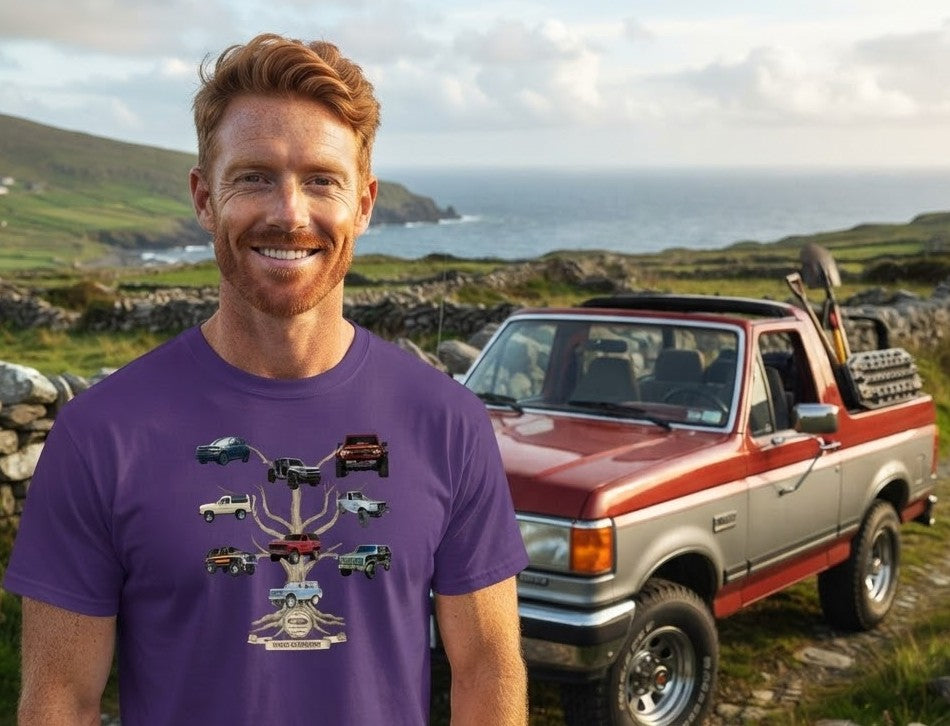 Bronco Family Tree Tee — Six Generations of Grit, Gas & Glory (V2)