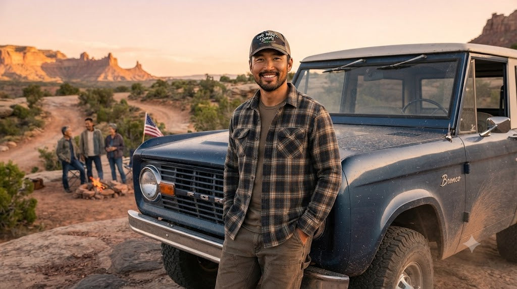God. Family. Country. Bronco. Trucker Hat – Built Wild, Built With Values