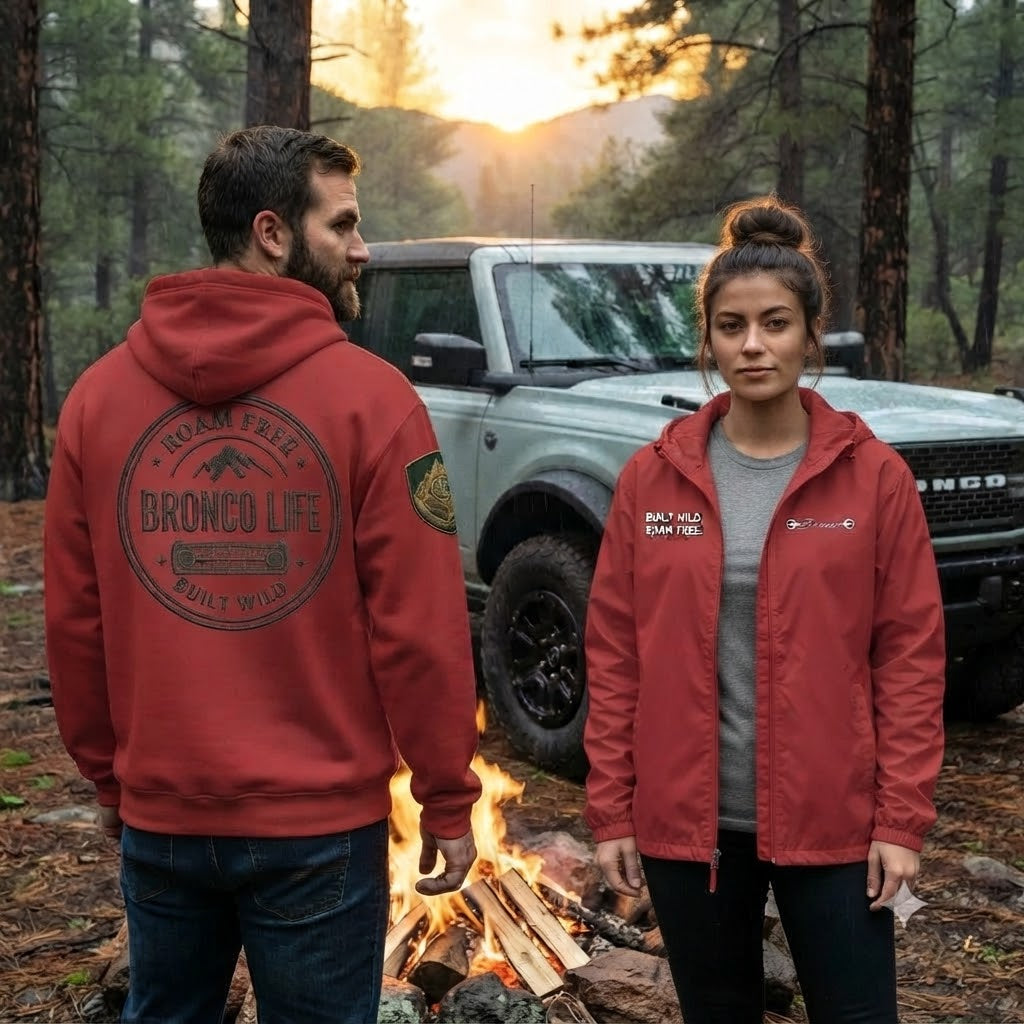 Bronco Life "Roam Free" Rain Jacket | Built for Adventure Waterproof Outdoor Shell