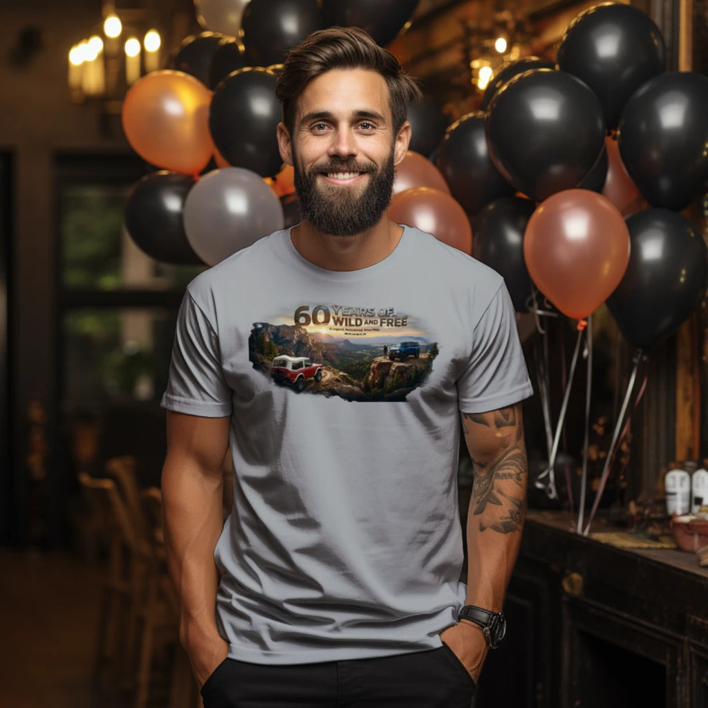 Bronco 60th Anniversary “Wild & Free” Tee — OG + 6G Mountain Tribute