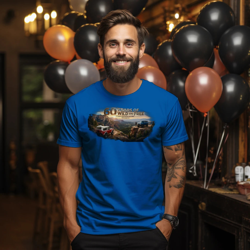 Bronco 60th Anniversary “Wild & Free” Tee — OG + 6G Mountain Tribute