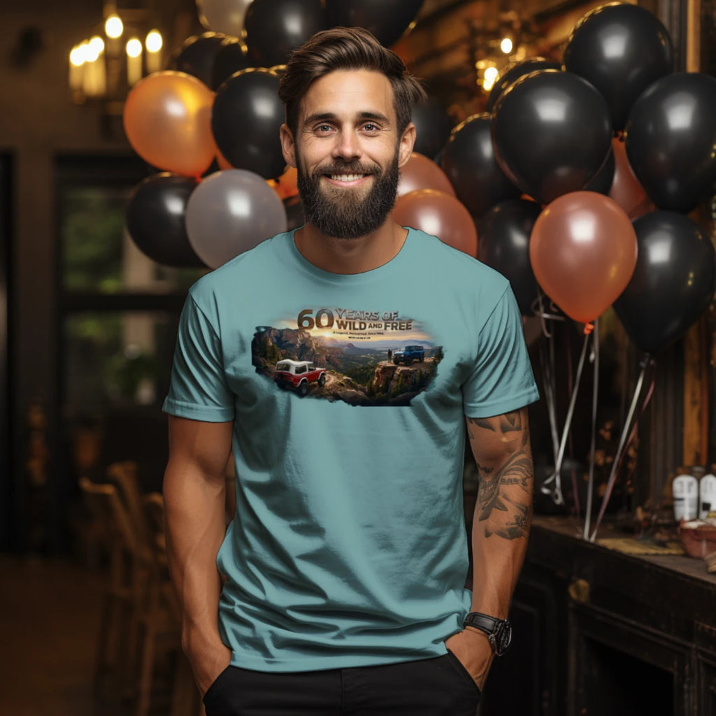 Bronco 60th Anniversary “Wild & Free” Tee — OG + 6G Mountain Tribute