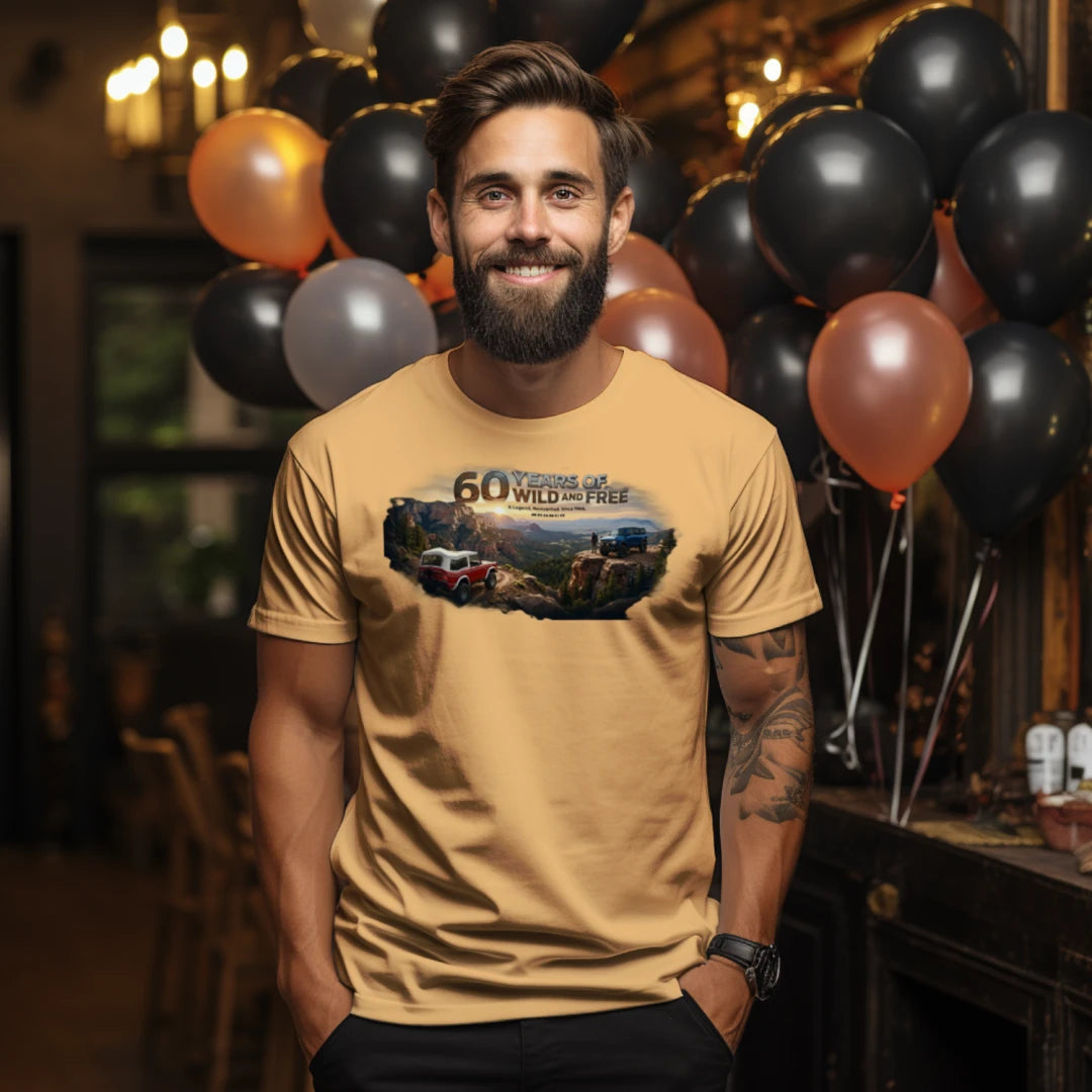 Bronco 60th Anniversary “Wild & Free” Tee — OG + 6G Mountain Tribute