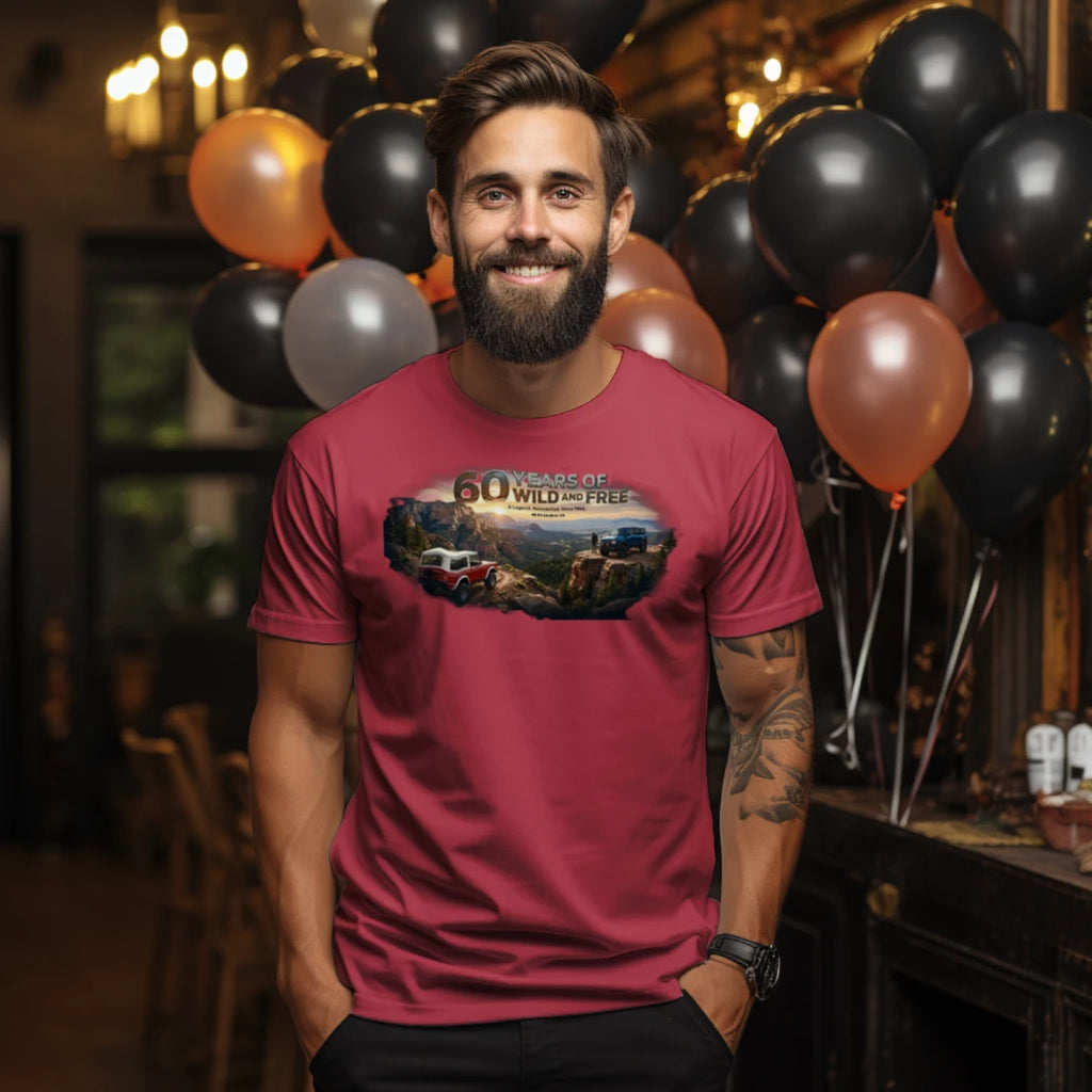 Bronco 60th Anniversary “Wild & Free” Tee — OG + 6G Mountain Tribute