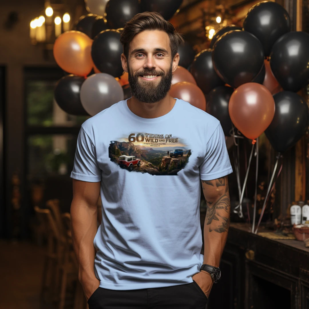 Bronco 60th Anniversary “Wild & Free” Tee — OG + 6G Mountain Tribute