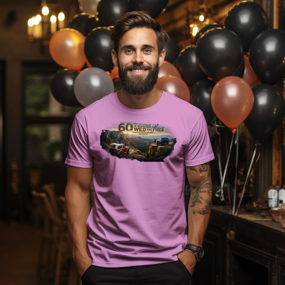 Bronco 60th Anniversary “Wild & Free” Tee — OG + 6G Mountain Tribute