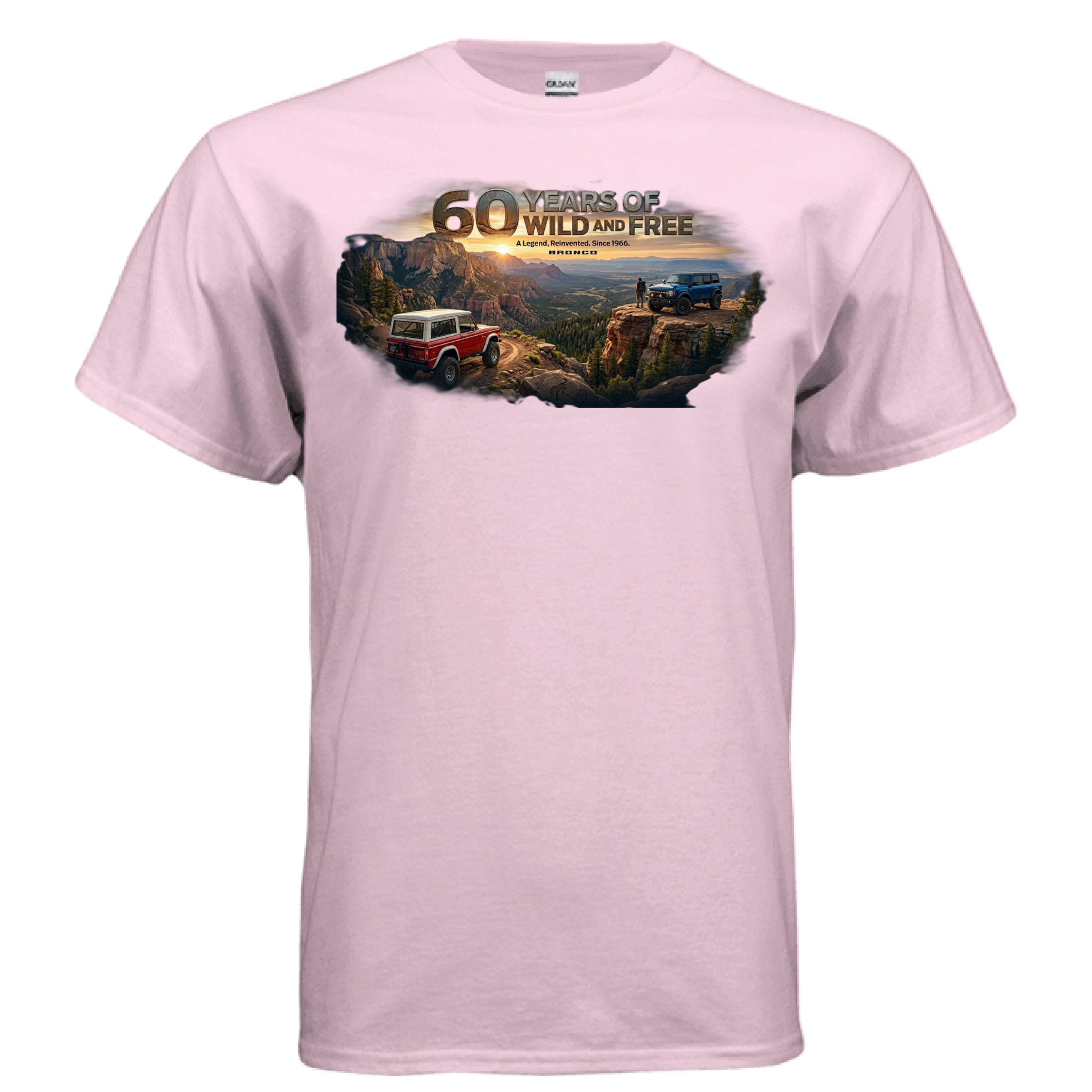 Bronco 60th Anniversary “Wild & Free” Tee — OG + 6G Mountain Tribute