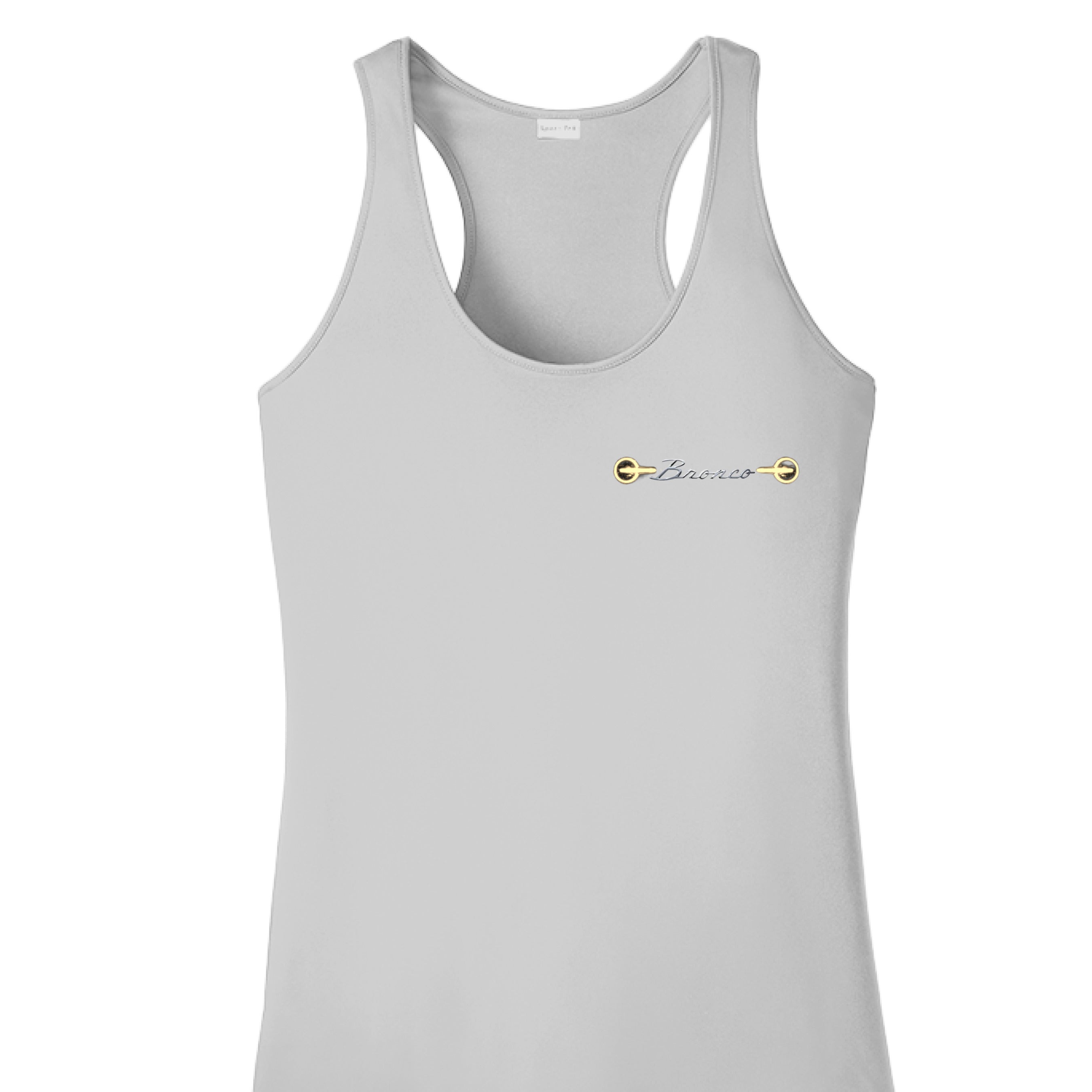 Women’s Bronco Headlight Tank | 1966–2026 Heritage Edition (Built Wild Style) White T-Shirt