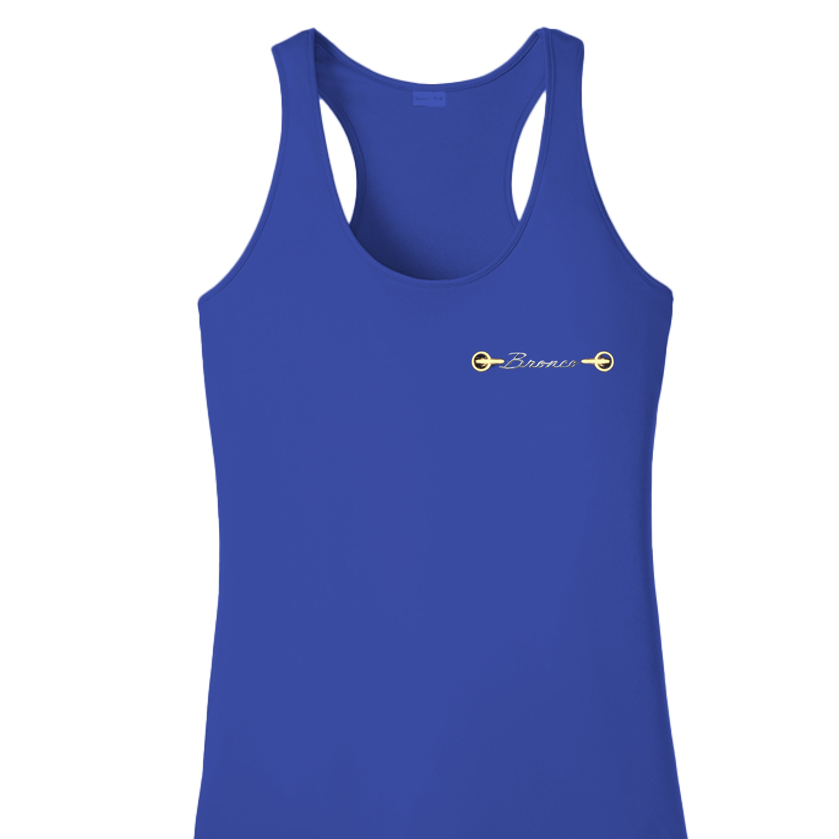 Women’s Bronco Headlight Tank | 1966–2026 Heritage Edition (Built Wild Style) True Royal T-Shirt