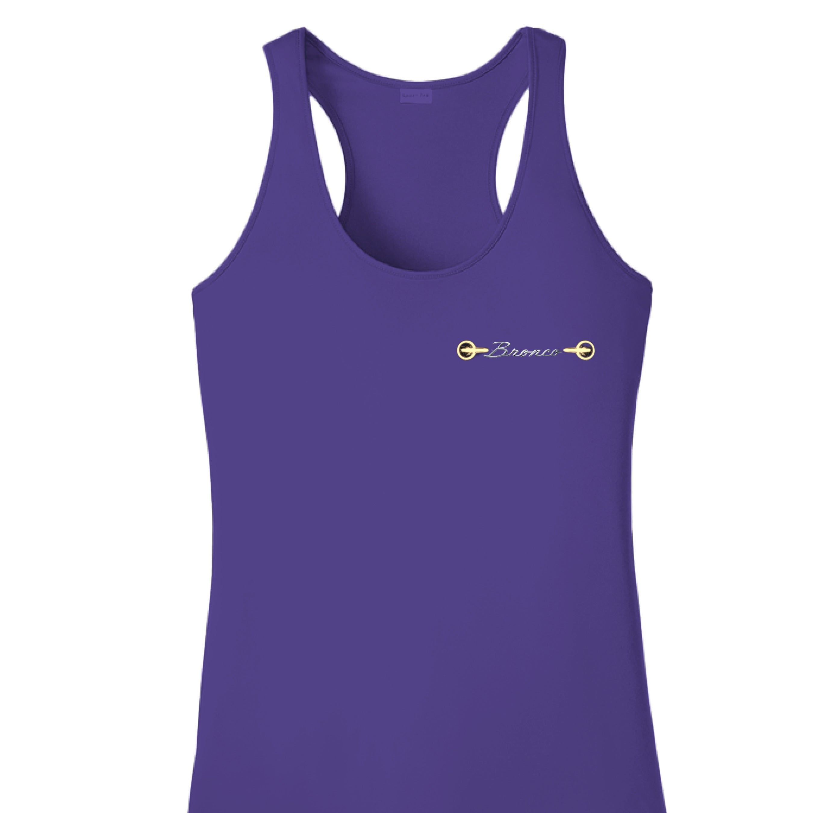 Women’s Bronco Headlight Tank | 1966–2026 Heritage Edition (Built Wild Style) Purple T-Shirt