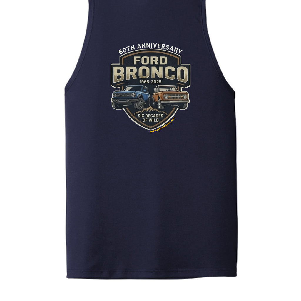 Bronco 60th Anniversary Tank | Double-Sided Heritage Edition (1966–2026 Wild Series) T-Shirt