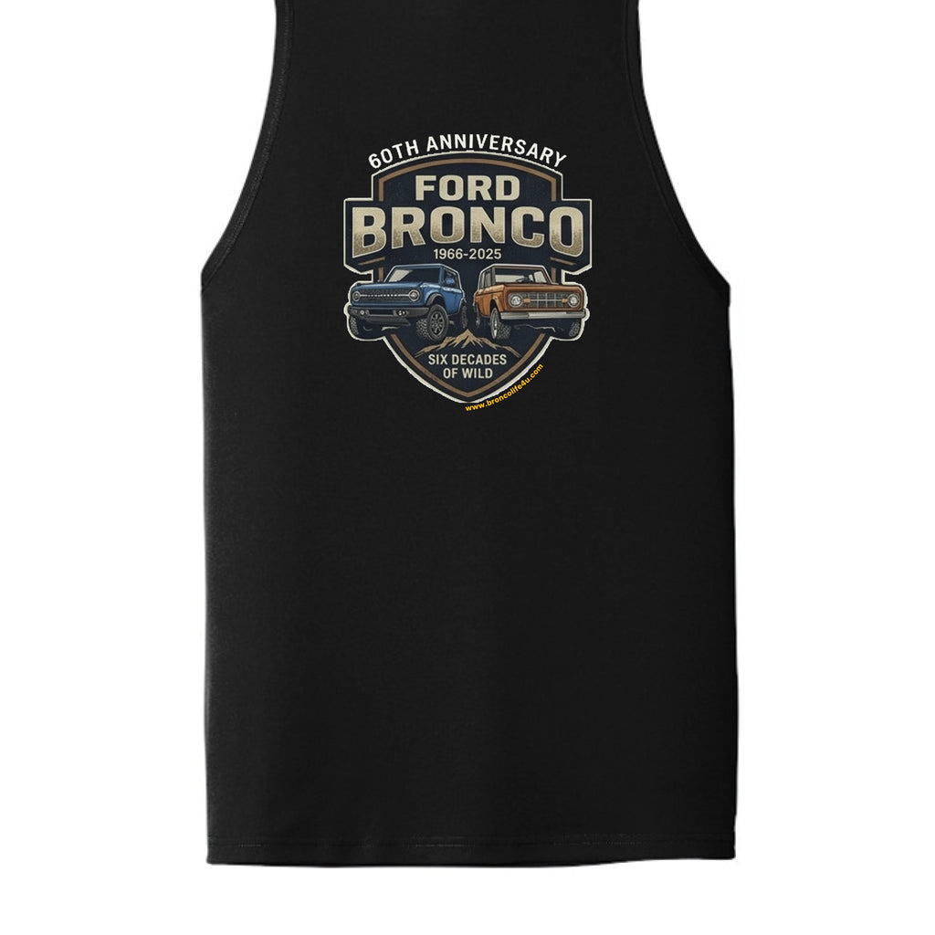 Bronco 60th Anniversary Tank | Double-Sided Heritage Edition (1966–2026 Wild Series) T-Shirt