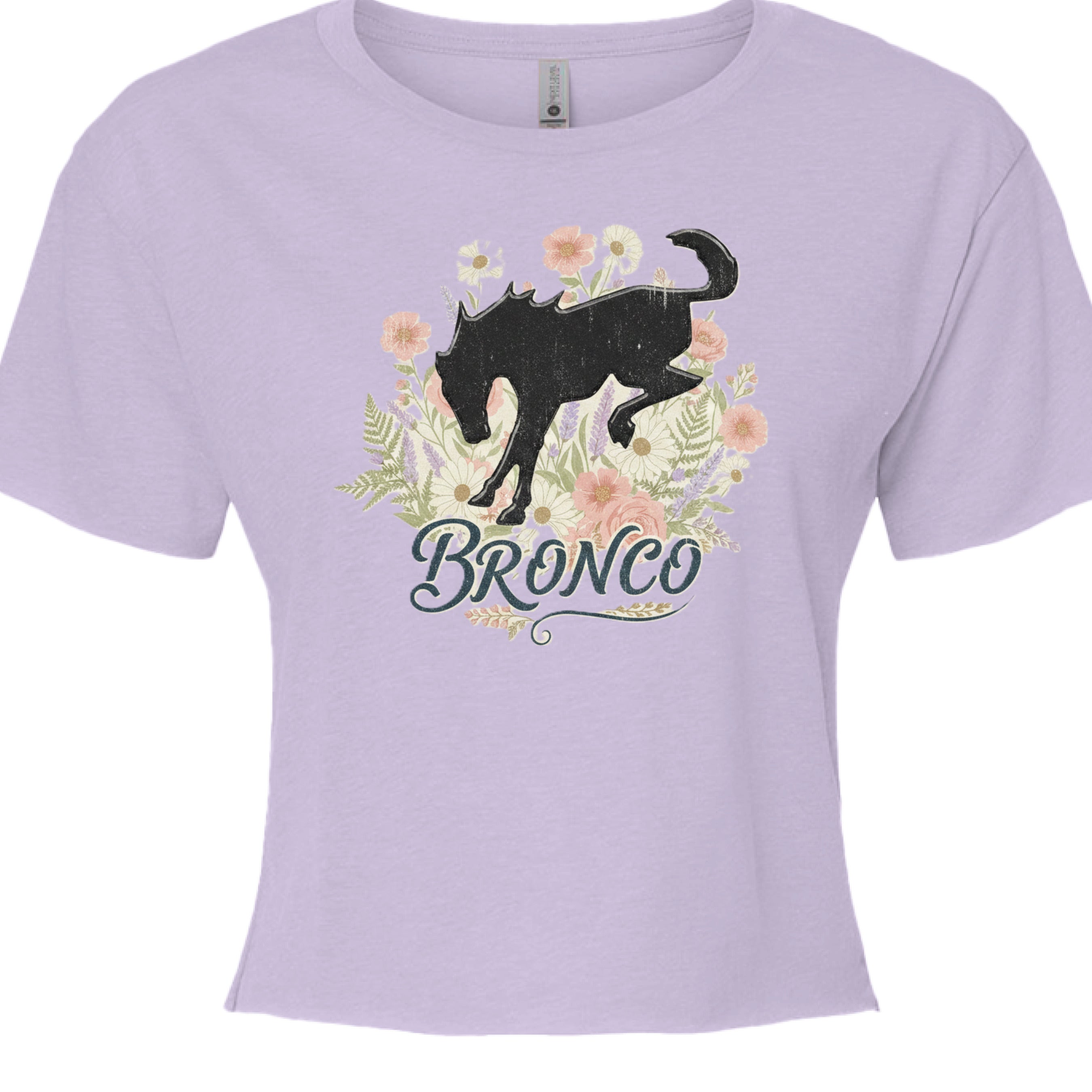 Women’s Wildflower Bronco Crop Tee | Bucking Heritage Edition (Free Spirit Series) T-Shirt