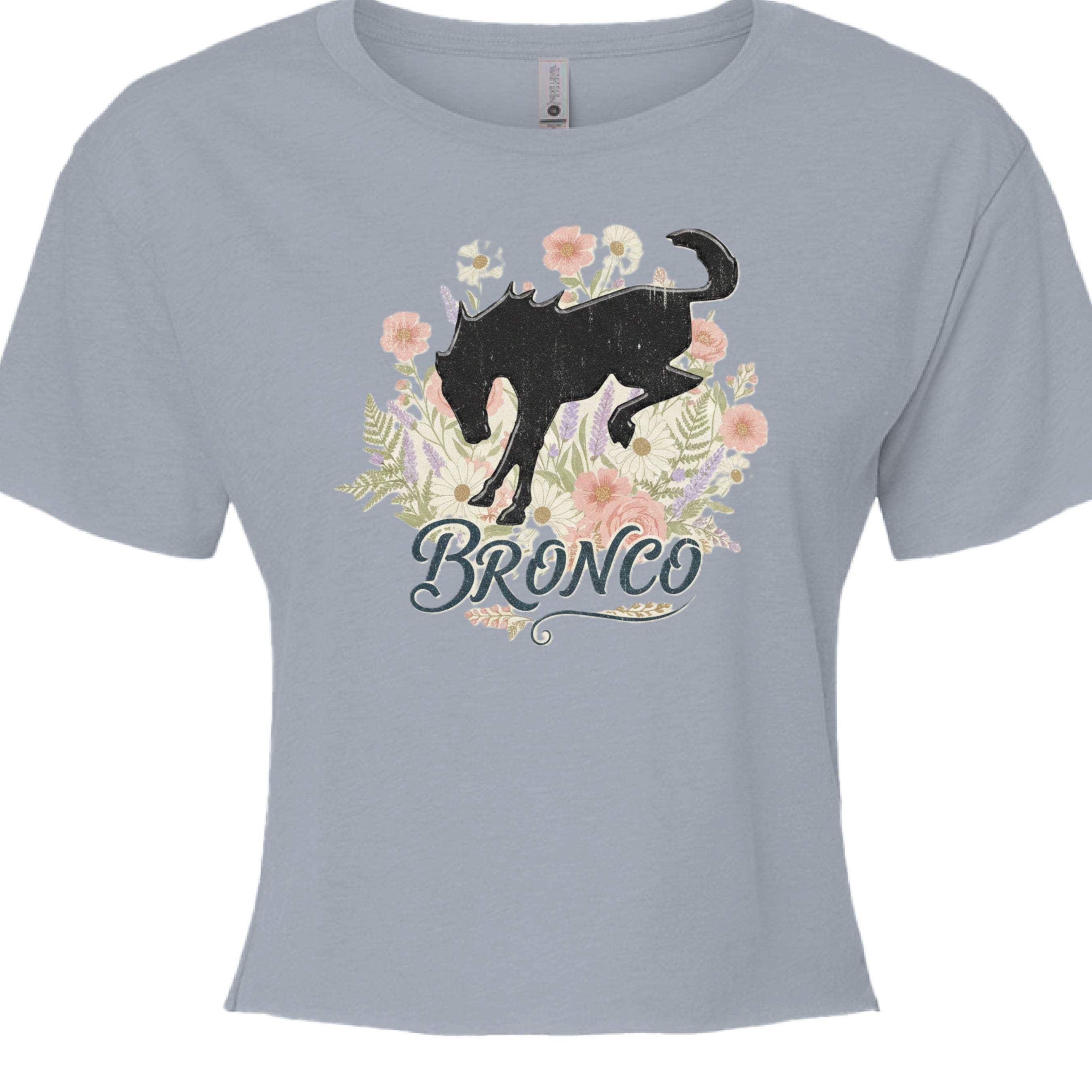 Women’s Wildflower Bronco Crop Tee | Bucking Heritage Edition (Free Spirit Series) T-Shirt
