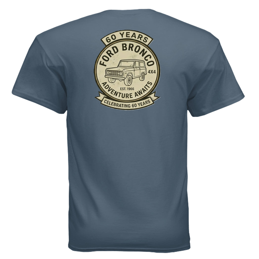 60 Years Anniversary Holiday Truck Tee | Vintage 1966 Off-Road Shirt | Bronco Heritage Graphic Tee T-Shirt
