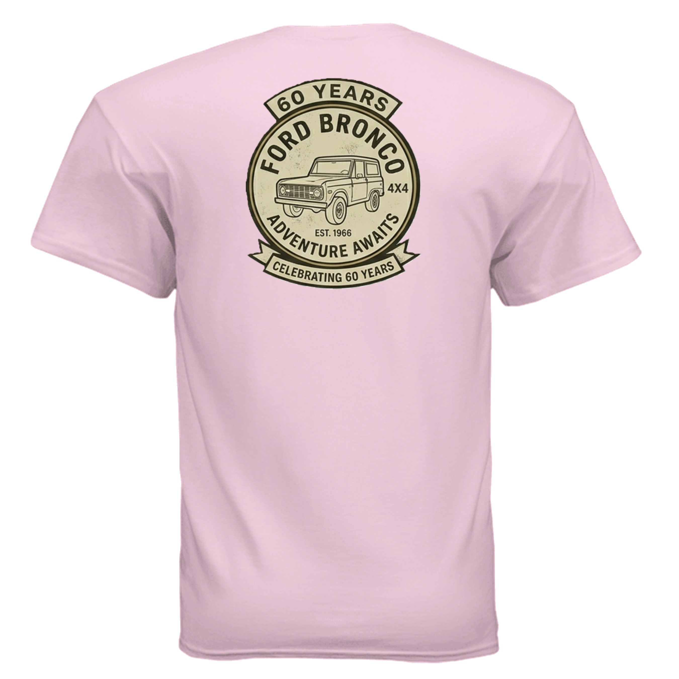60 Years Anniversary Holiday Truck Tee | Vintage 1966 Off-Road Shirt | Bronco Heritage Graphic Tee T-Shirt