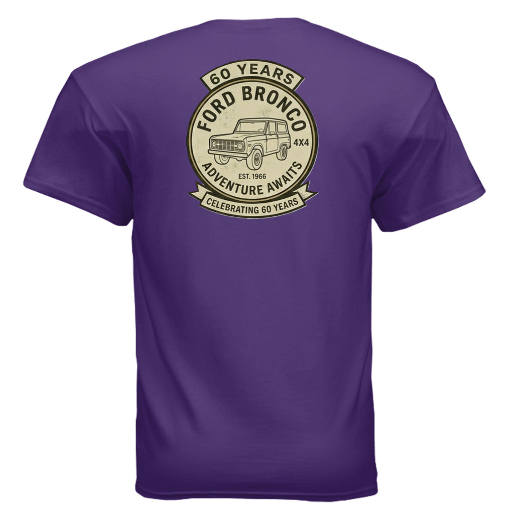60 Years Anniversary Holiday Truck Tee | Vintage 1966 Off-Road Shirt | Bronco Heritage Graphic Tee T-Shirt