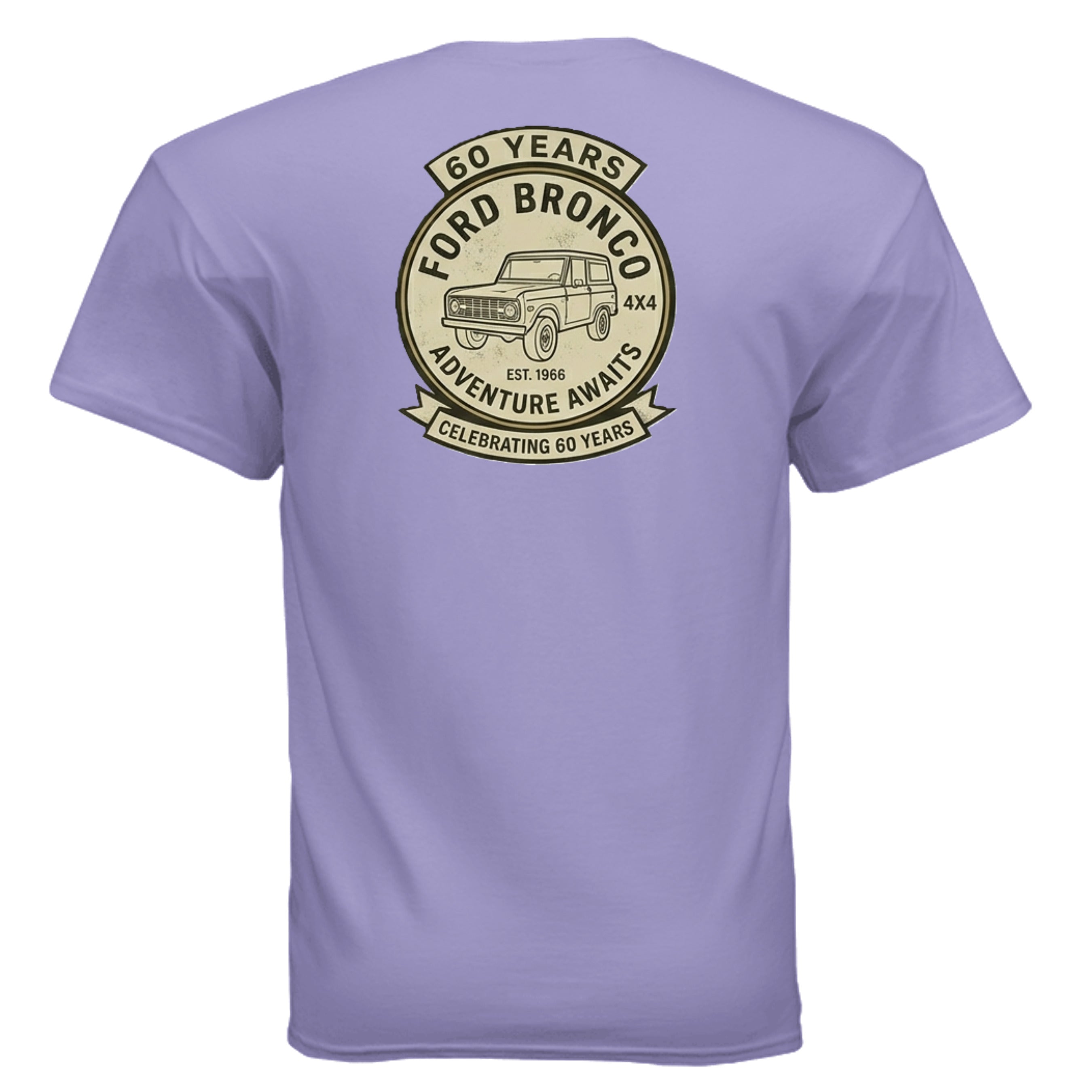 60 Years Anniversary Holiday Truck Tee | Vintage 1966 Off-Road Shirt | Bronco Heritage Graphic Tee T-Shirt