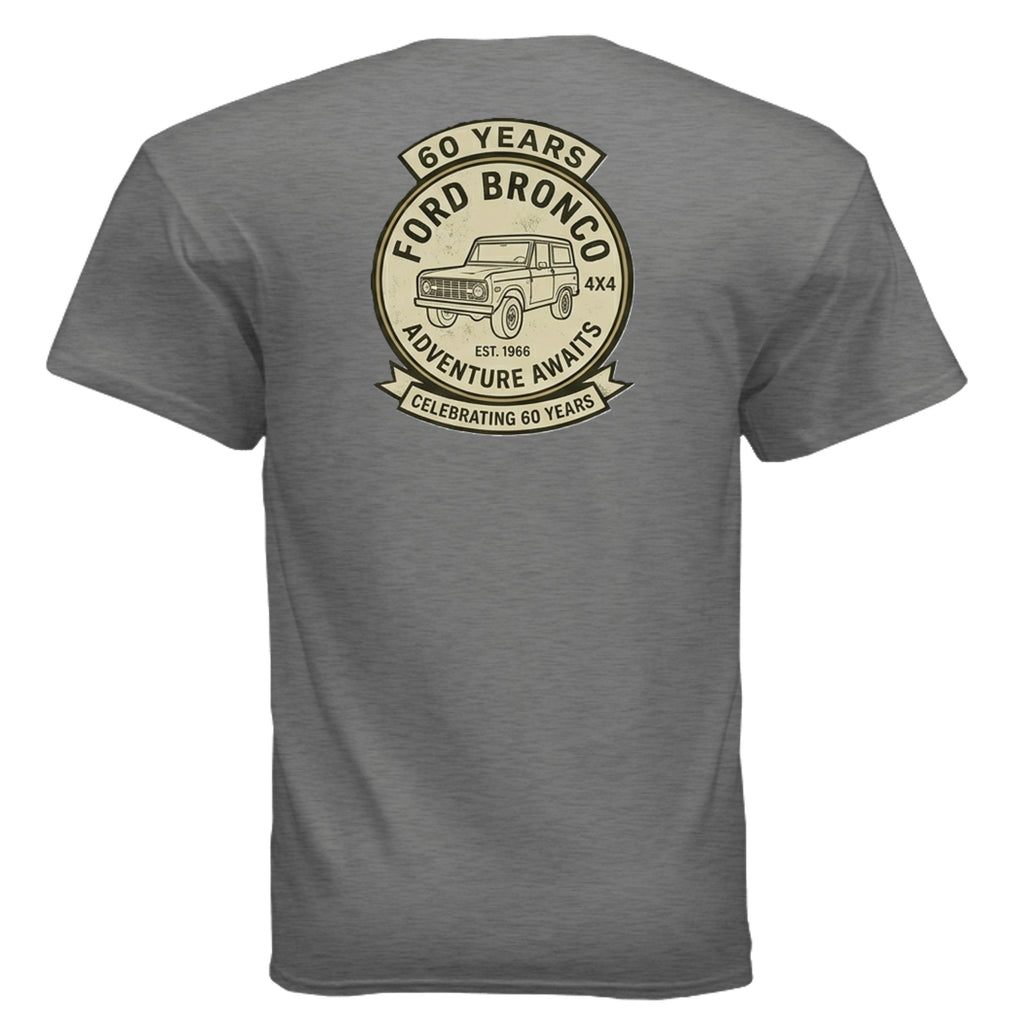 60 Years Anniversary Holiday Truck Tee | Vintage 1966 Off-Road Shirt | Bronco Heritage Graphic Tee T-Shirt