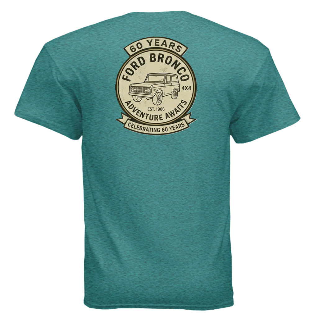 60 Years Anniversary Holiday Truck Tee | Vintage 1966 Off-Road Shirt | Bronco Heritage Graphic Tee T-Shirt