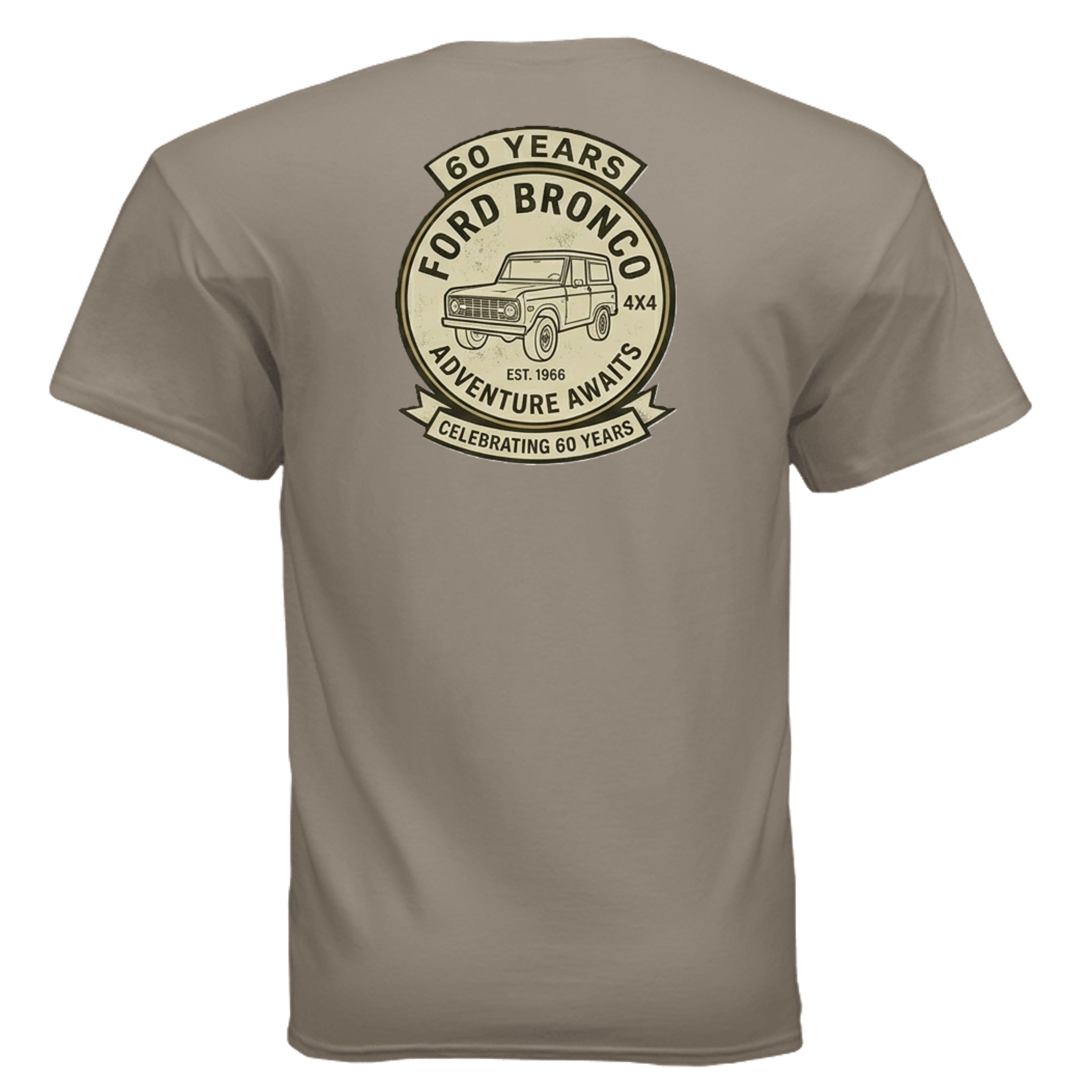 60 Years Anniversary Holiday Truck Tee | Vintage 1966 Off-Road Shirt | Bronco Heritage Graphic Tee T-Shirt
