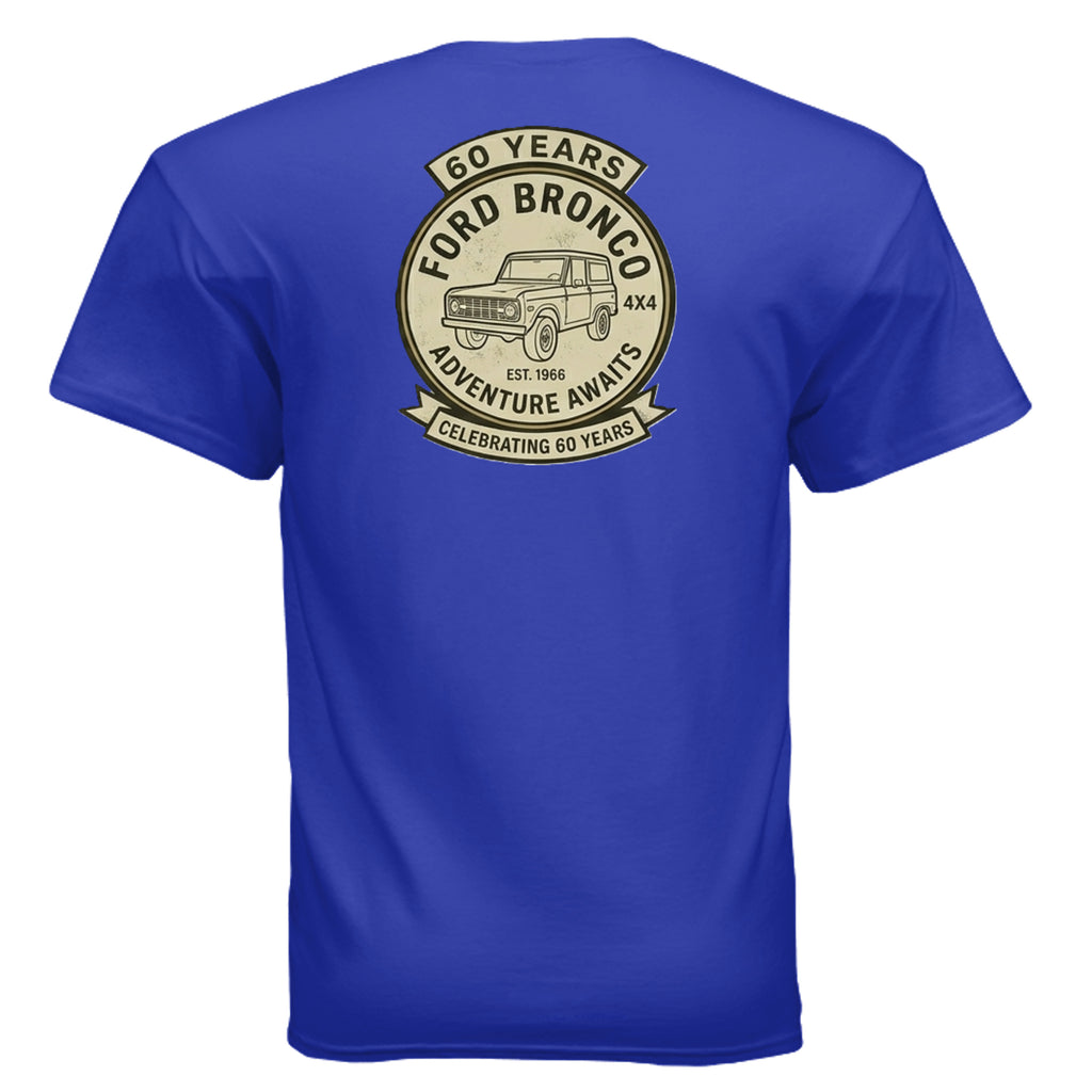 60 Years Anniversary Holiday Truck Tee | Vintage 1966 Off-Road Shirt | Bronco Heritage Graphic Tee T-Shirt