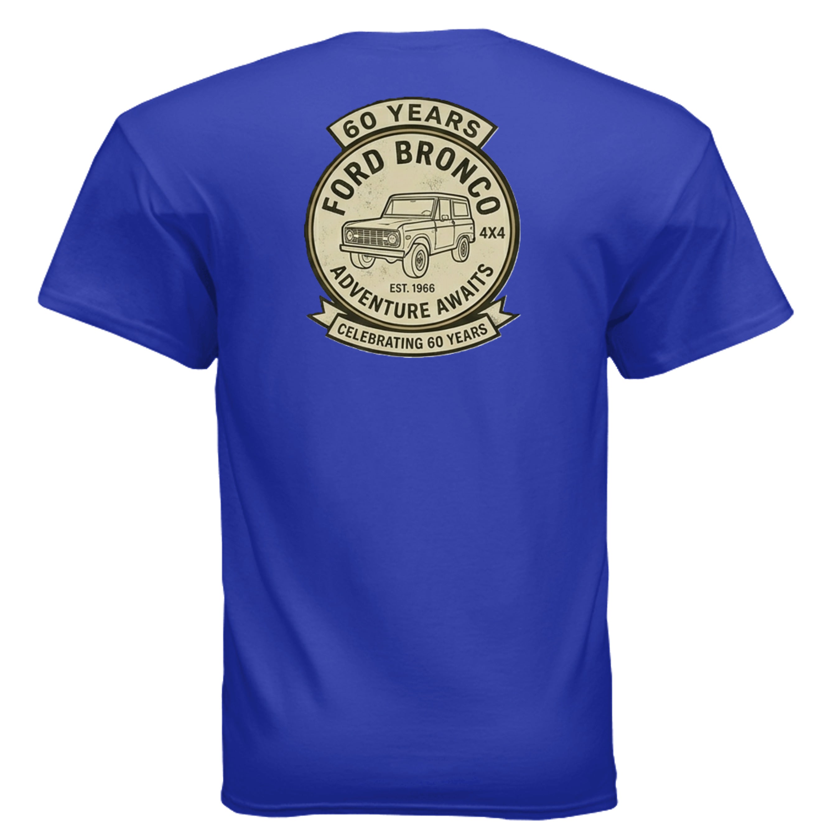 60 Years Anniversary Holiday Truck Tee | Vintage 1966 Off-Road Shirt | Bronco Heritage Graphic Tee T-Shirt