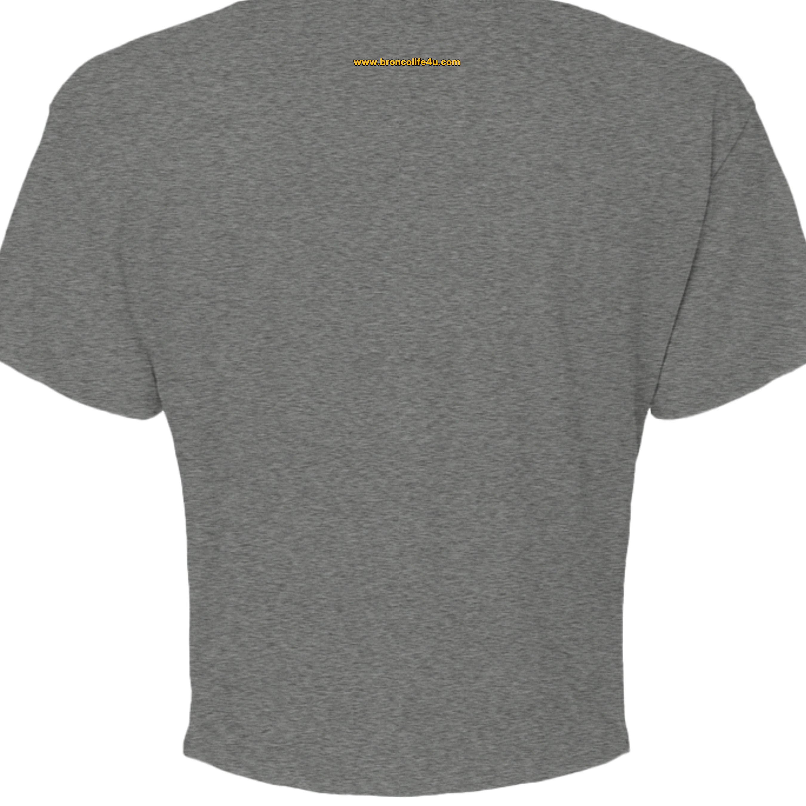 Blue Oval Bronco Women’s Crop Top | Est 1966 Bucking Horse Tee | Vintage Off-Road Style T-Shirt