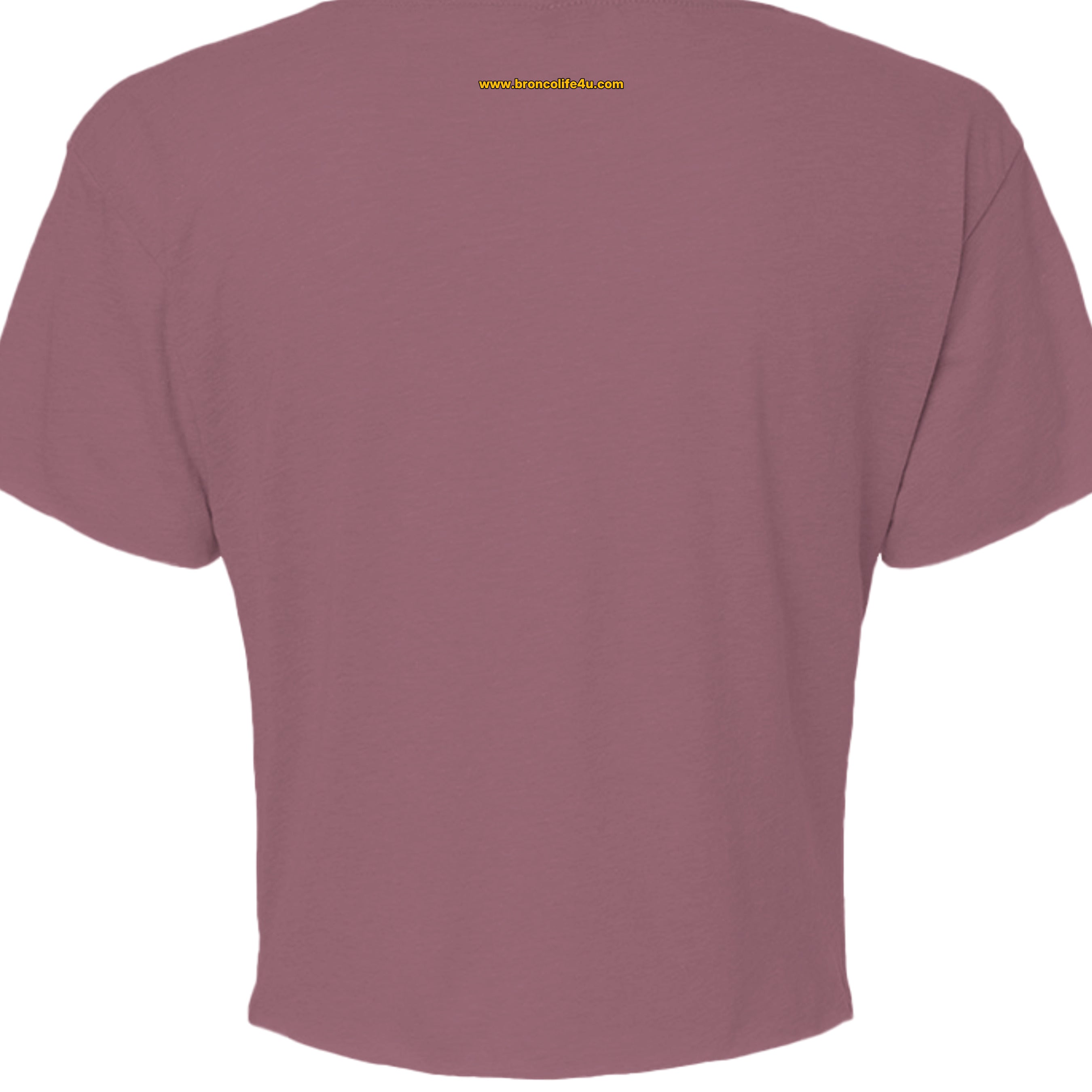 Blue Oval Bronco Women’s Crop Top | Est 1966 Bucking Horse Tee | Vintage Off-Road Style T-Shirt