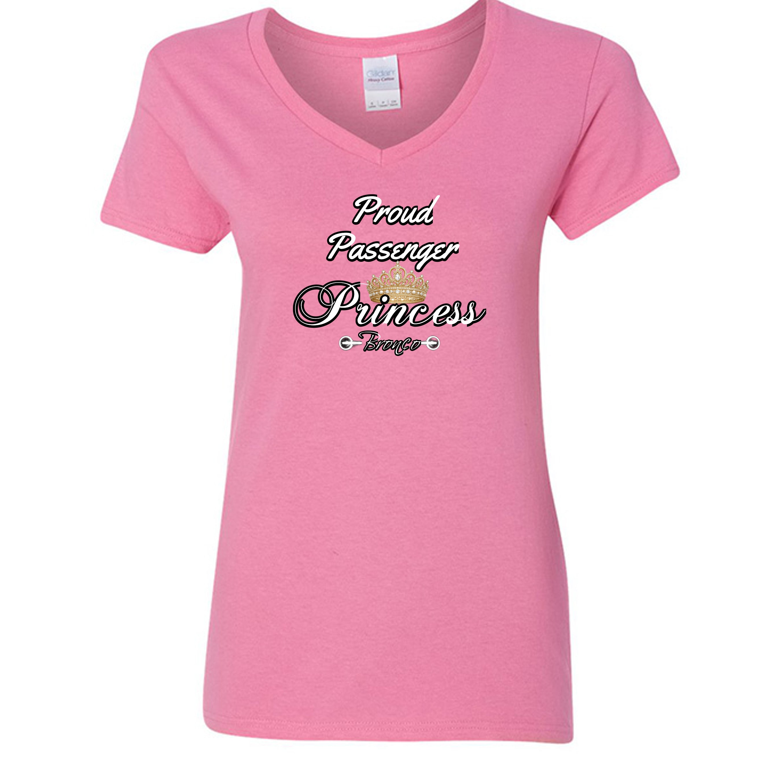 Proud Passenger Princess Bronco Tee — Headlights, Crowns & Co-Pilot Confidence T-Shirt