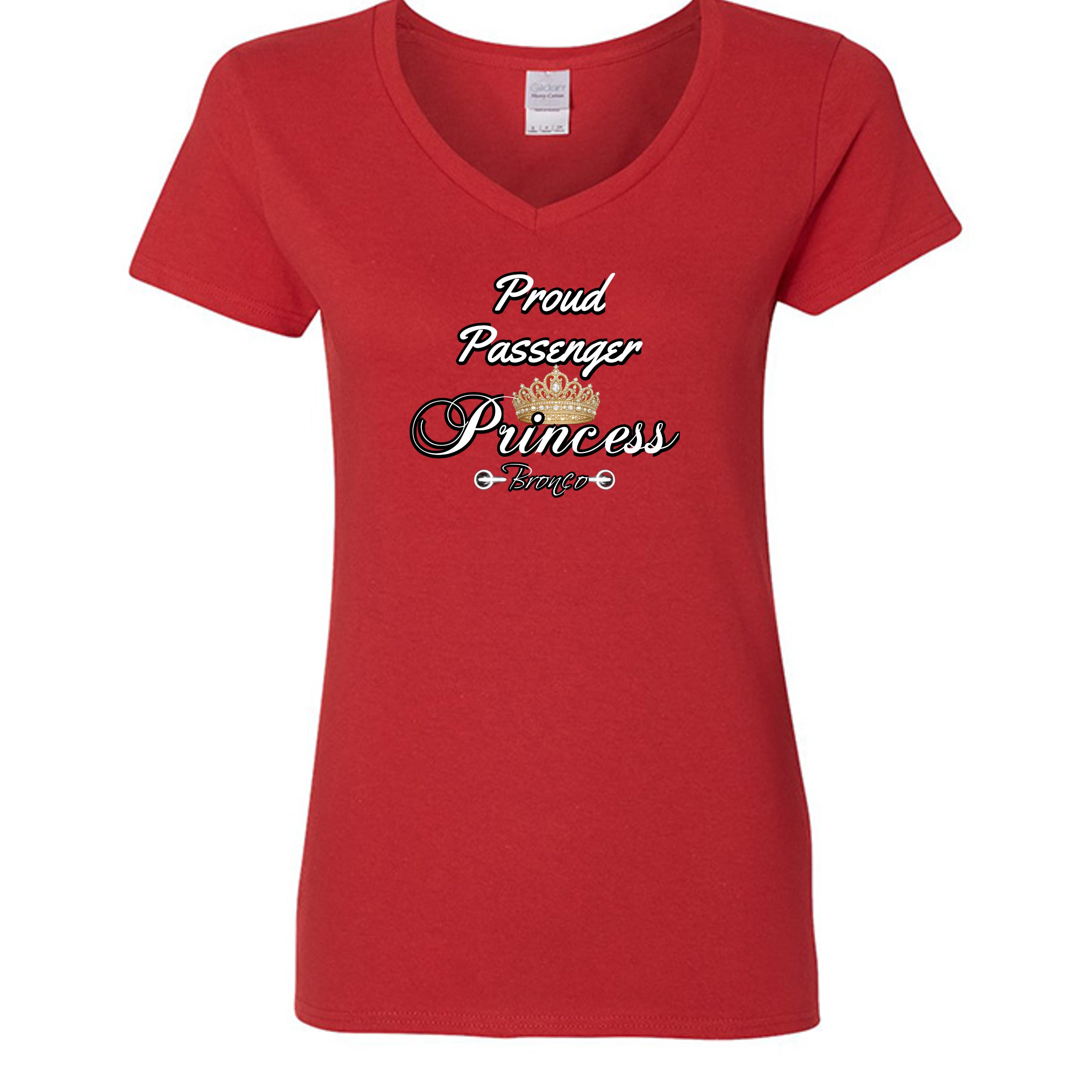 Proud Passenger Princess Bronco Tee — Headlights, Crowns & Co-Pilot Confidence T-Shirt