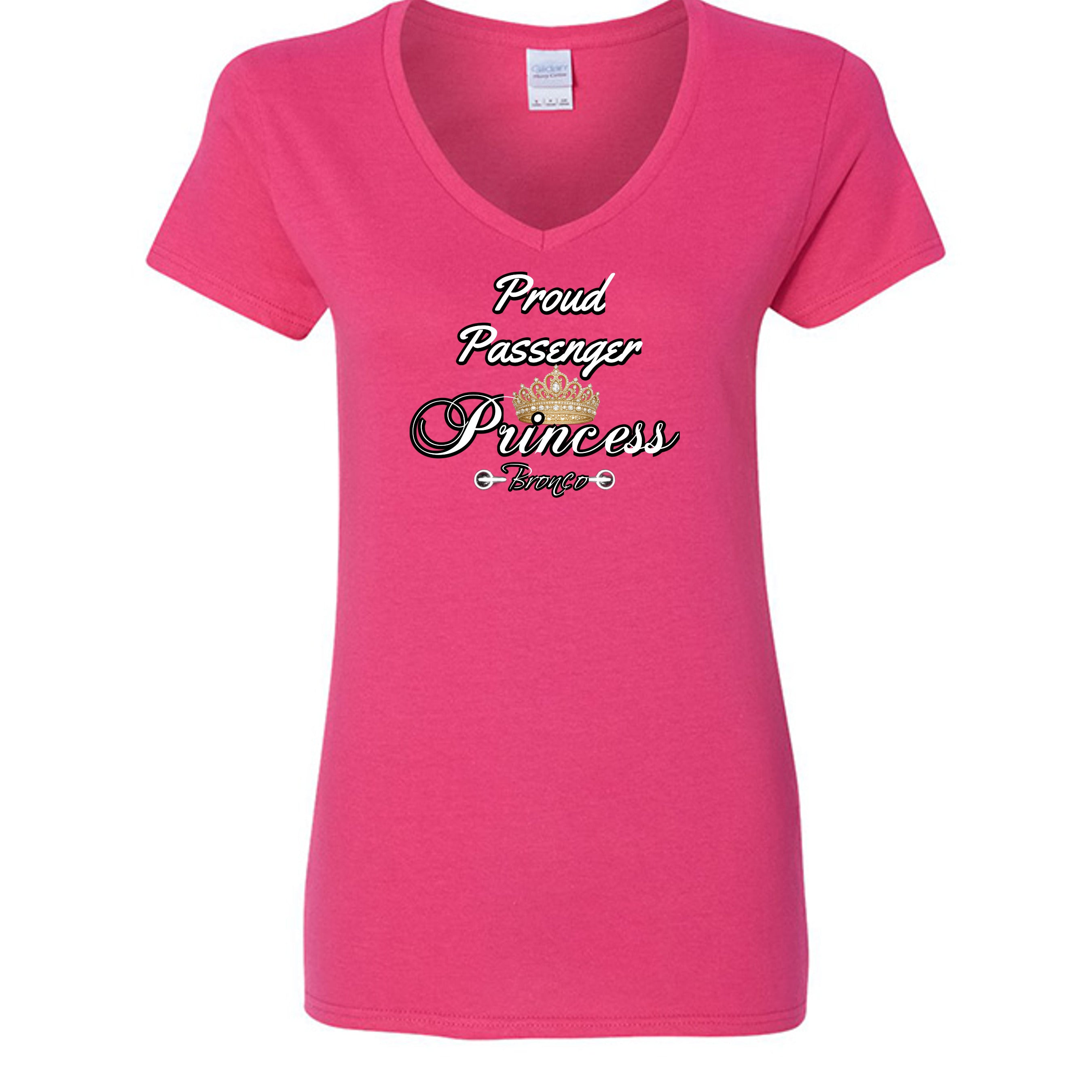 Proud Passenger Princess Bronco Tee — Headlights, Crowns & Co-Pilot Confidence T-Shirt
