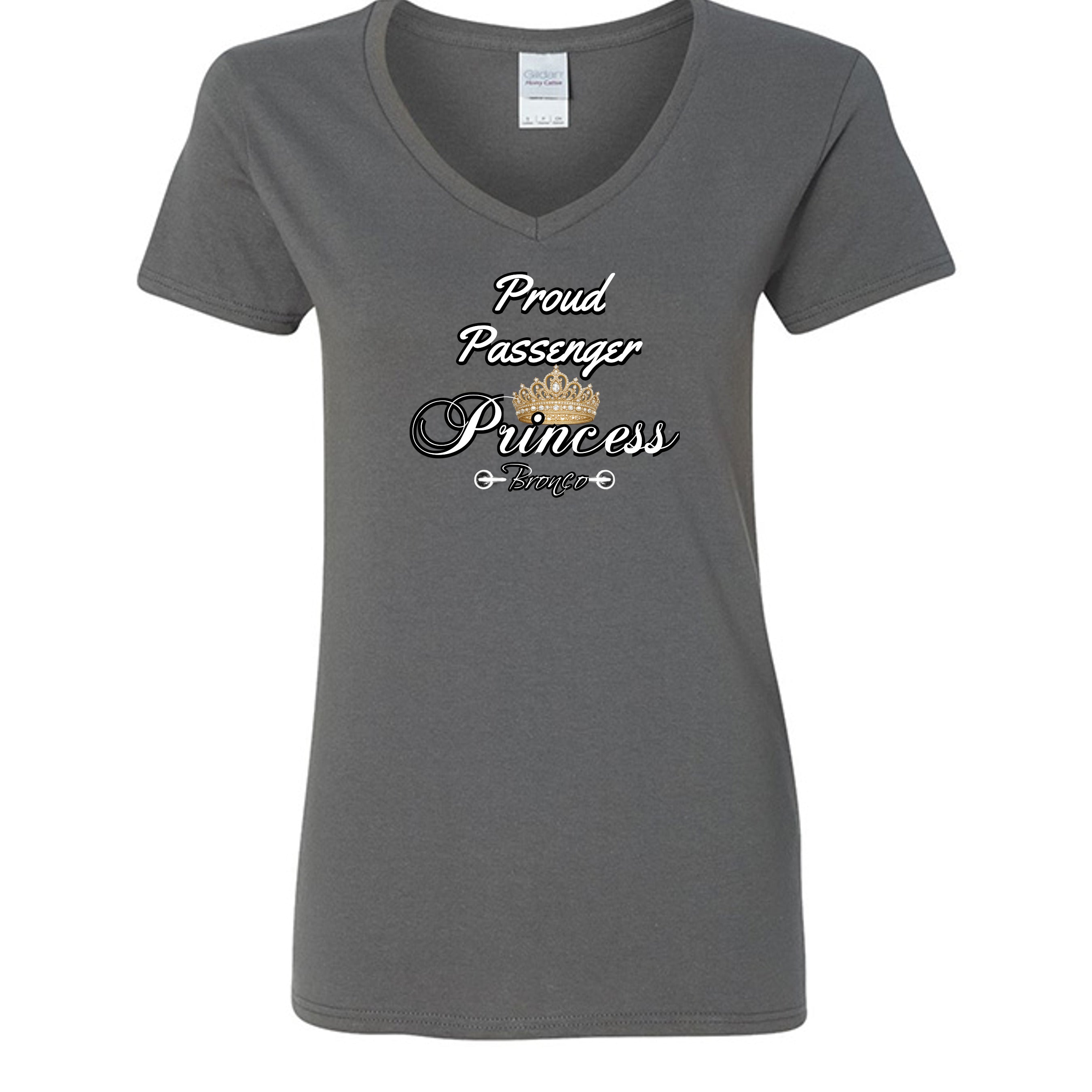 Proud Passenger Princess Bronco Tee — Headlights, Crowns & Co-Pilot Confidence T-Shirt