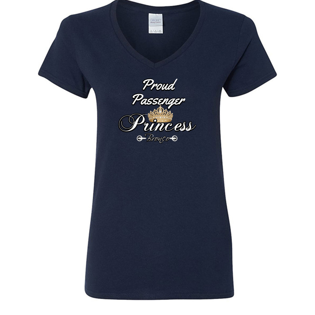 Proud Passenger Princess Bronco Tee — Headlights, Crowns & Co-Pilot Confidence T-Shirt