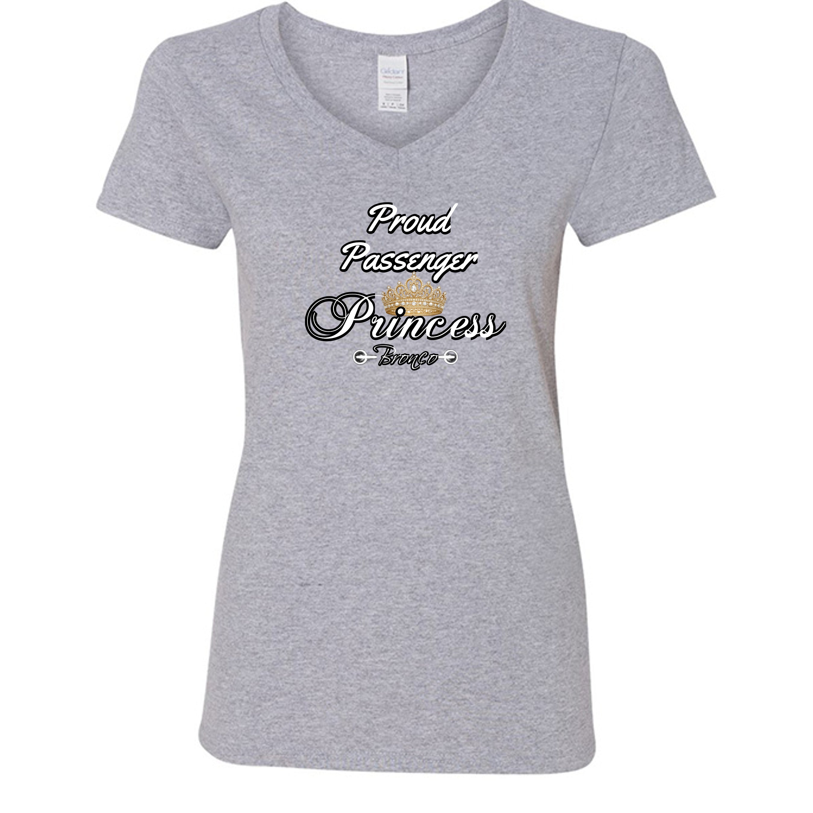 Proud Passenger Princess Bronco Tee — Headlights, Crowns & Co-Pilot Confidence T-Shirt