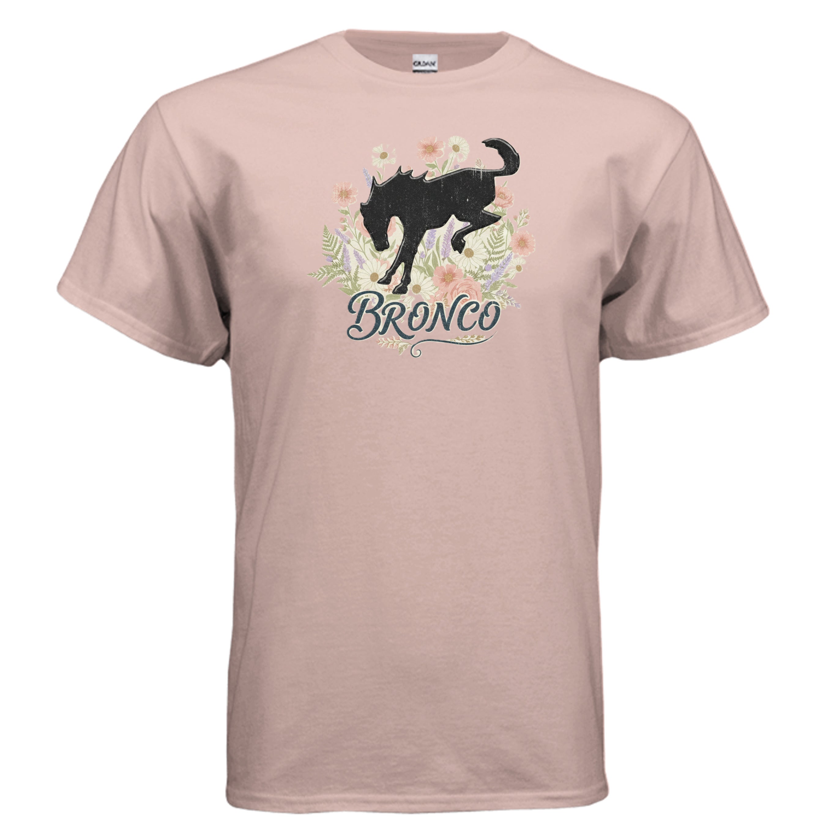 Bronco Floral T-Shirt – Bucking Horse Meets Wildflower | Rugged & Refined Graphic Tee T-Shirt