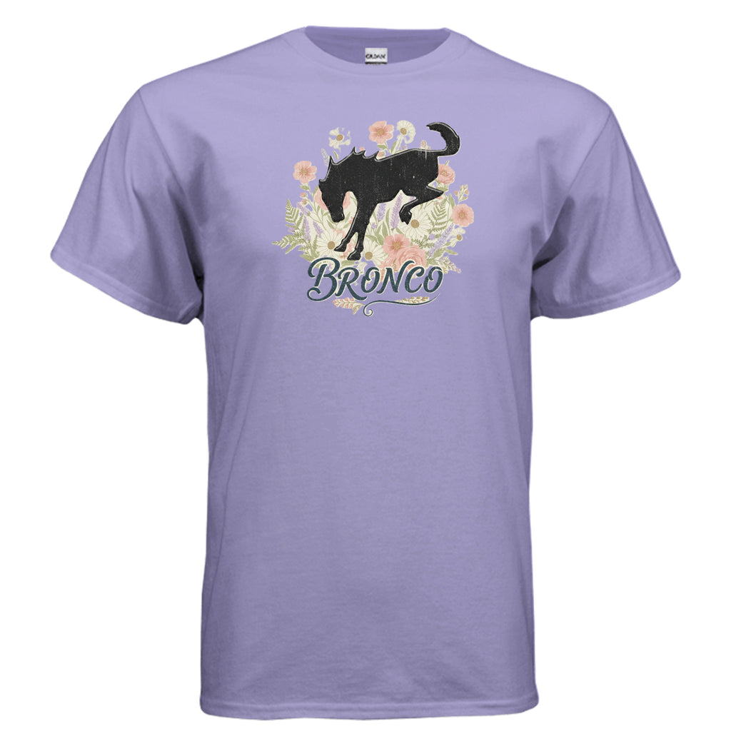 Bronco Floral T-Shirt – Bucking Horse Meets Wildflower | Rugged & Refined Graphic Tee T-Shirt