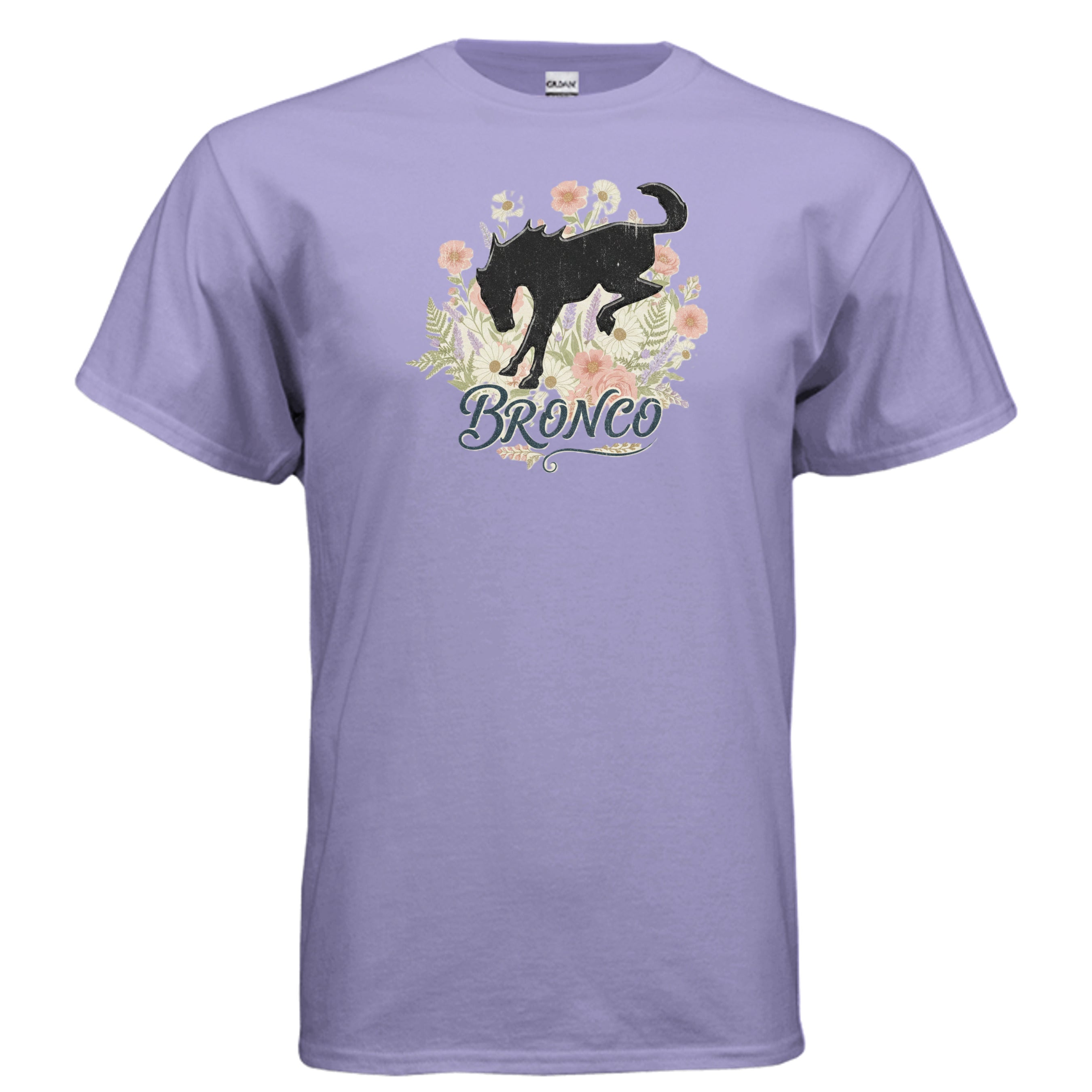 Bronco Floral T-Shirt – Bucking Horse Meets Wildflower | Rugged & Refined Graphic Tee T-Shirt
