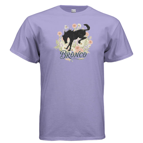 Bronco Floral T-Shirt – Bucking Horse Meets Wildflower | Rugged & Refined Graphic Tee T-Shirt