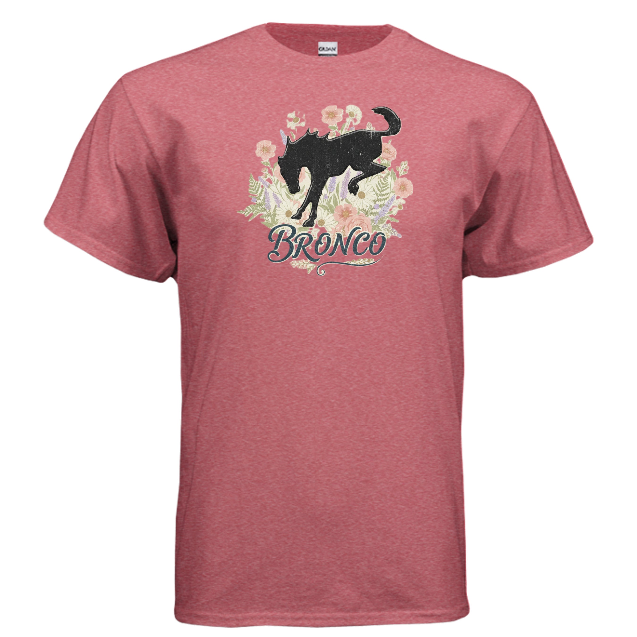 Bronco Floral T-Shirt – Bucking Horse Meets Wildflower | Rugged & Refined Graphic Tee T-Shirt