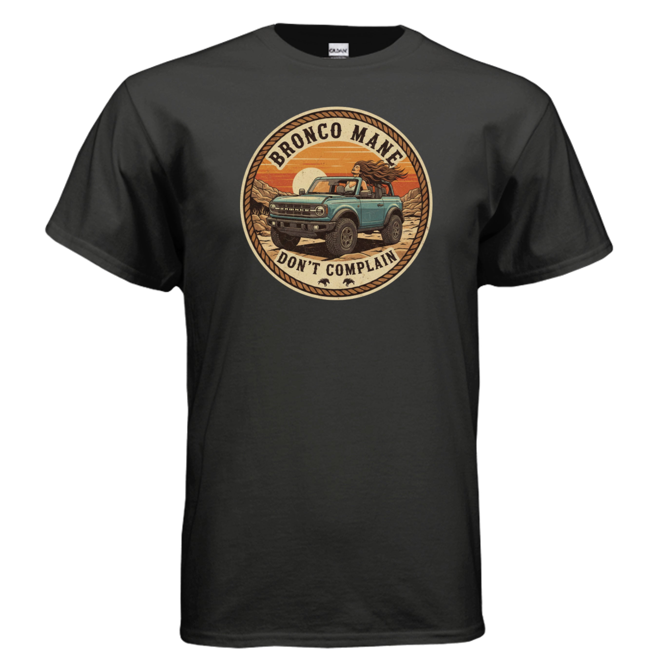Windblown & Wild – Bronco Mane Shirt T-Shirt