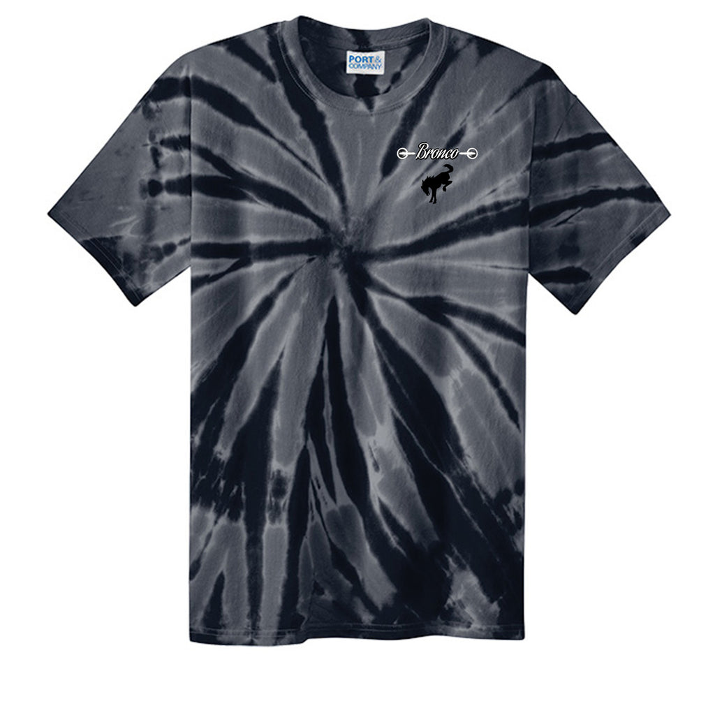 Sasquatch Off-Road Co-Pilot tie-dye Tee — The Legendary Bronco Adventure Edition Black T-Shirt