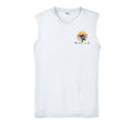 “Bronco Life: Beach Mode Activated” Sleeveless Tee – Sasquatch Surf Edition White